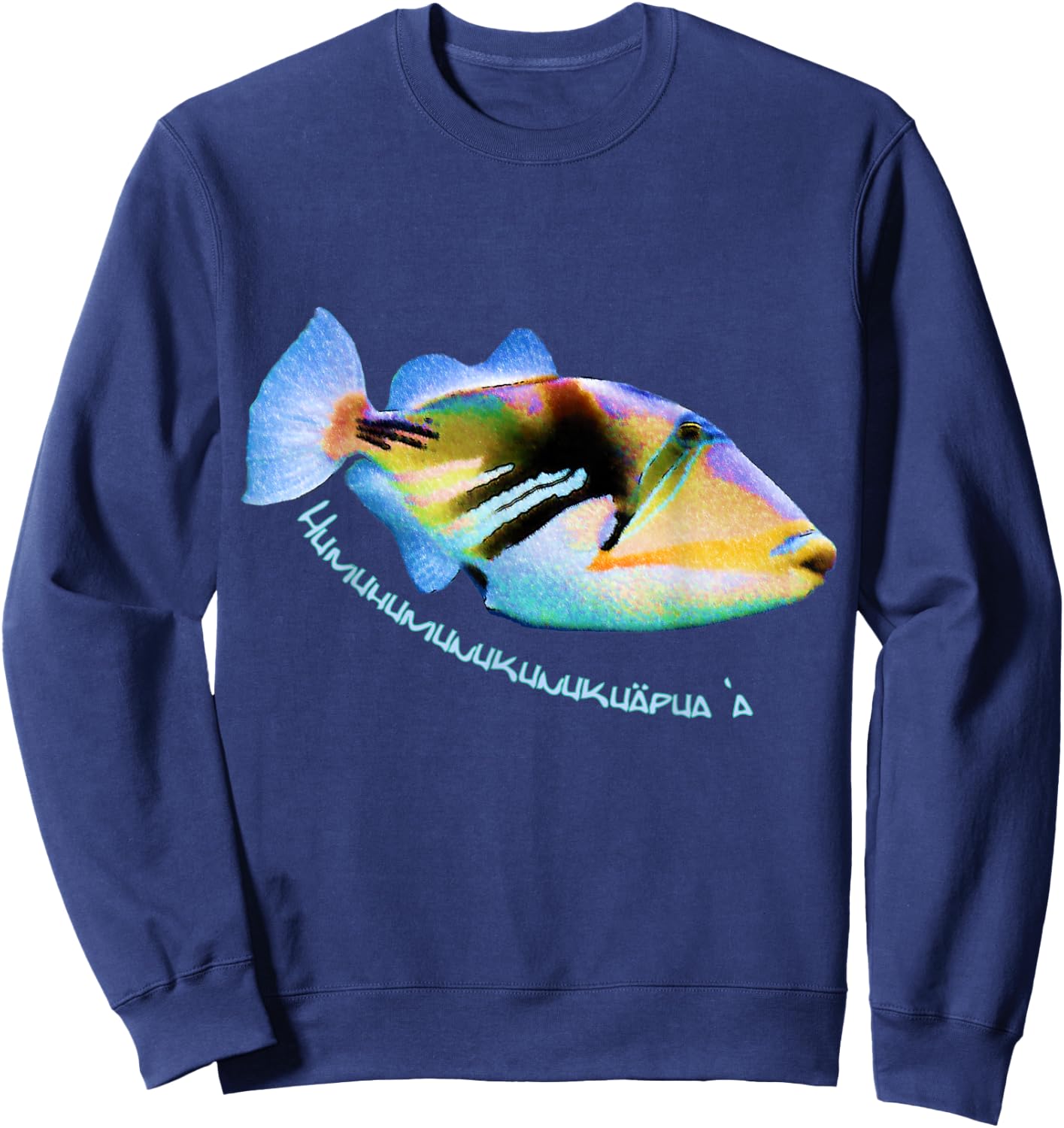 Hawaiian Triggerfish Hawaii Sweatshirt - Sweatshirt | Navy