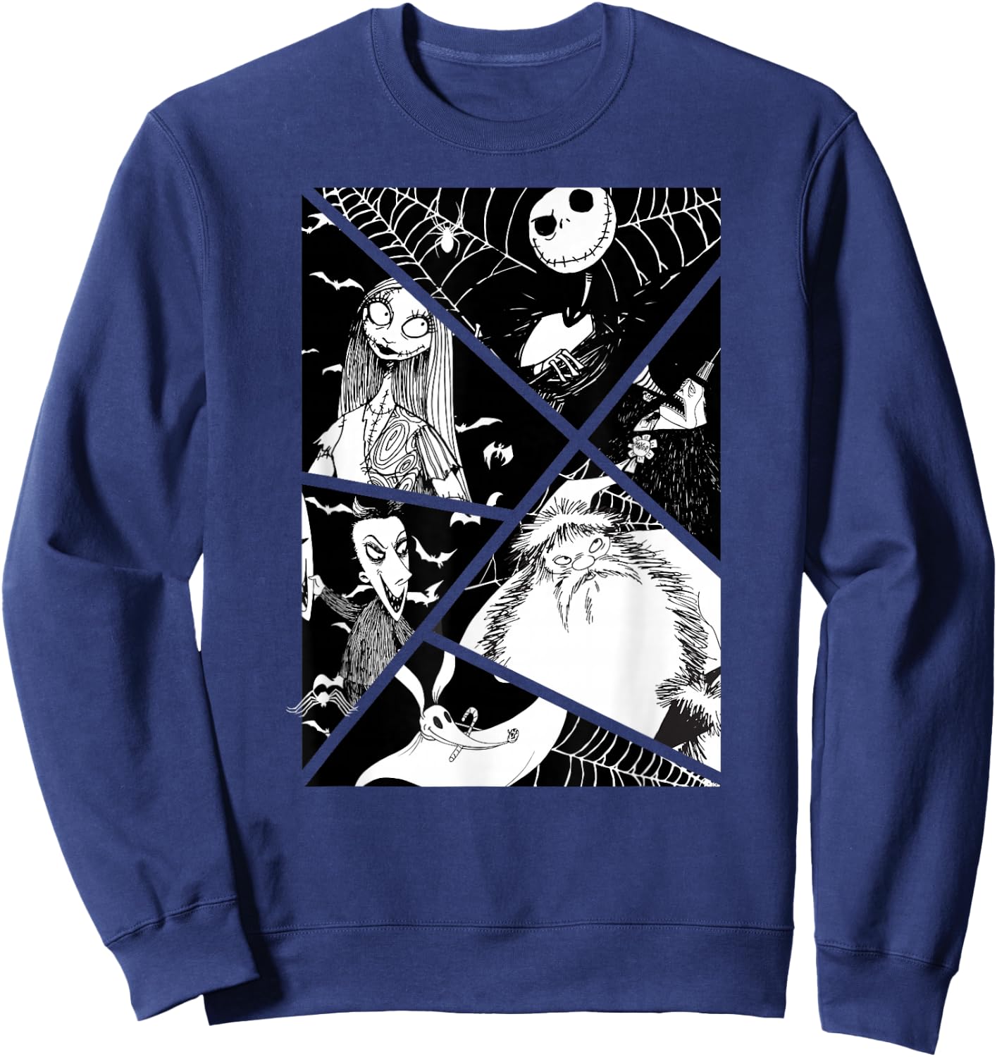 The Nightmare Before Christmas - Jack Sally Santa Lock Zero Sweatshirt - Sweatshirt | Navy