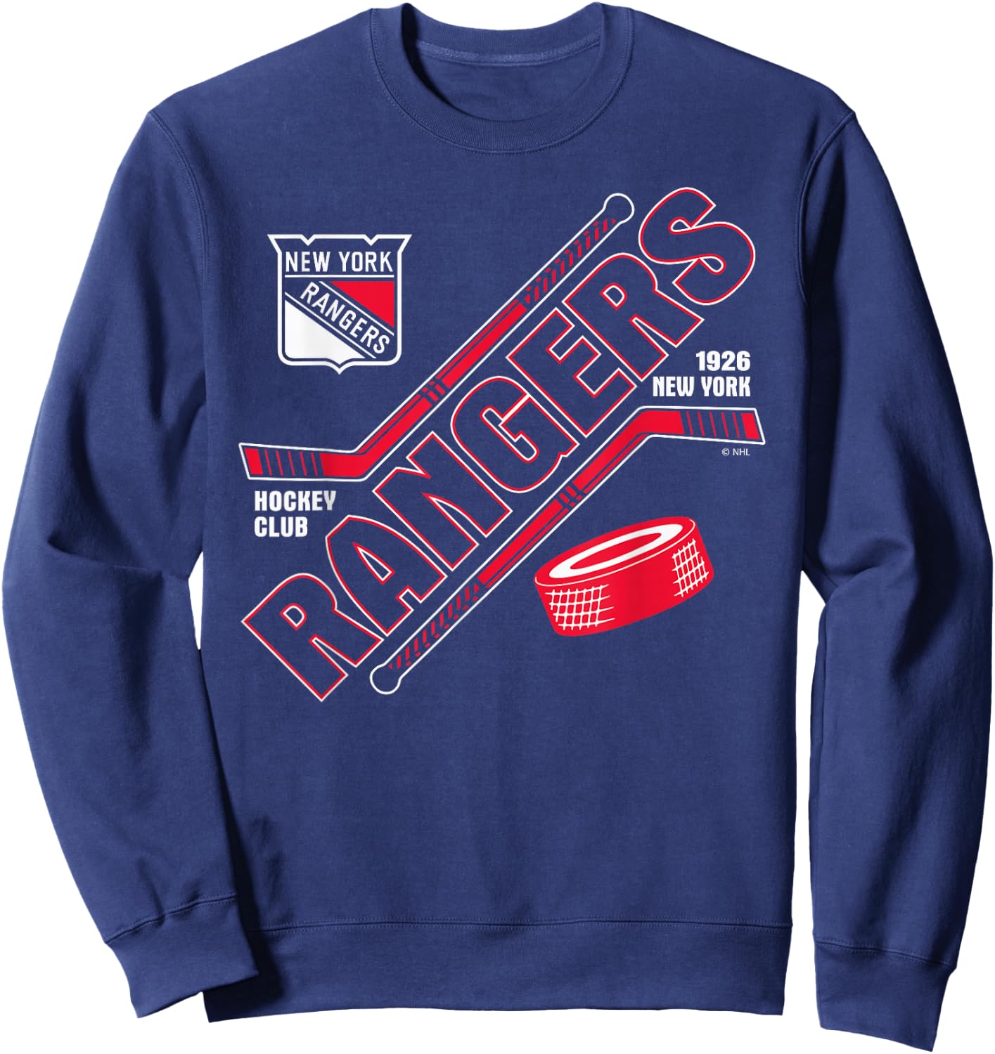 New York Rangers Force Blue Officially Licensed Sweatshirt - Sweatshirt | Navy
