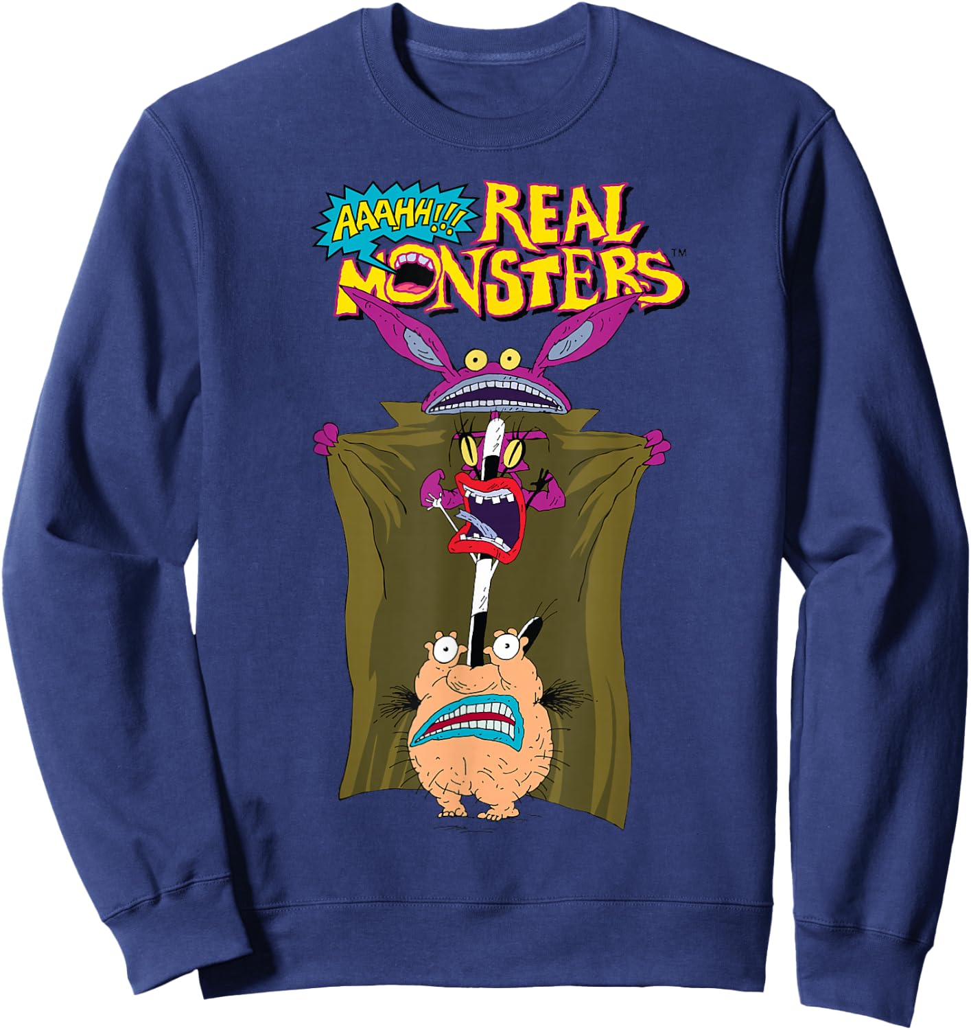 Nickelodeon AAAHH Real Monsters Trench Coat Disguise Sweatshirt - Sweatshirt | Navy