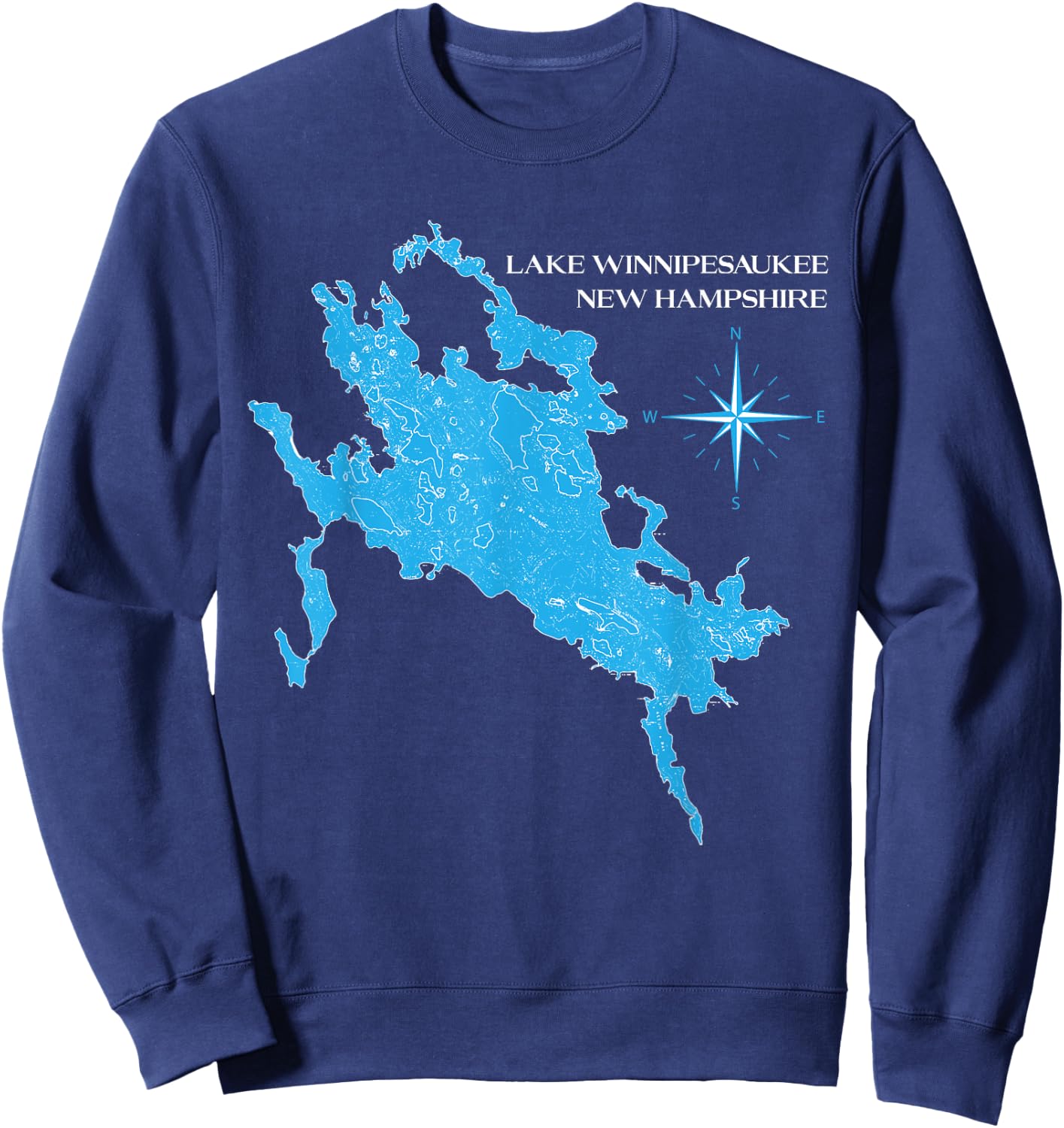 Lake Winnipesaukee New Hampshire Sweatshirt - Sweatshirt | Navy