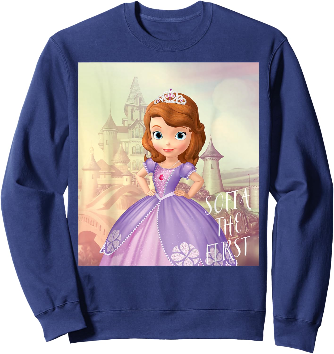Disney - Sofia the First Castle Sweatshirt - Sweatshirt | Navy