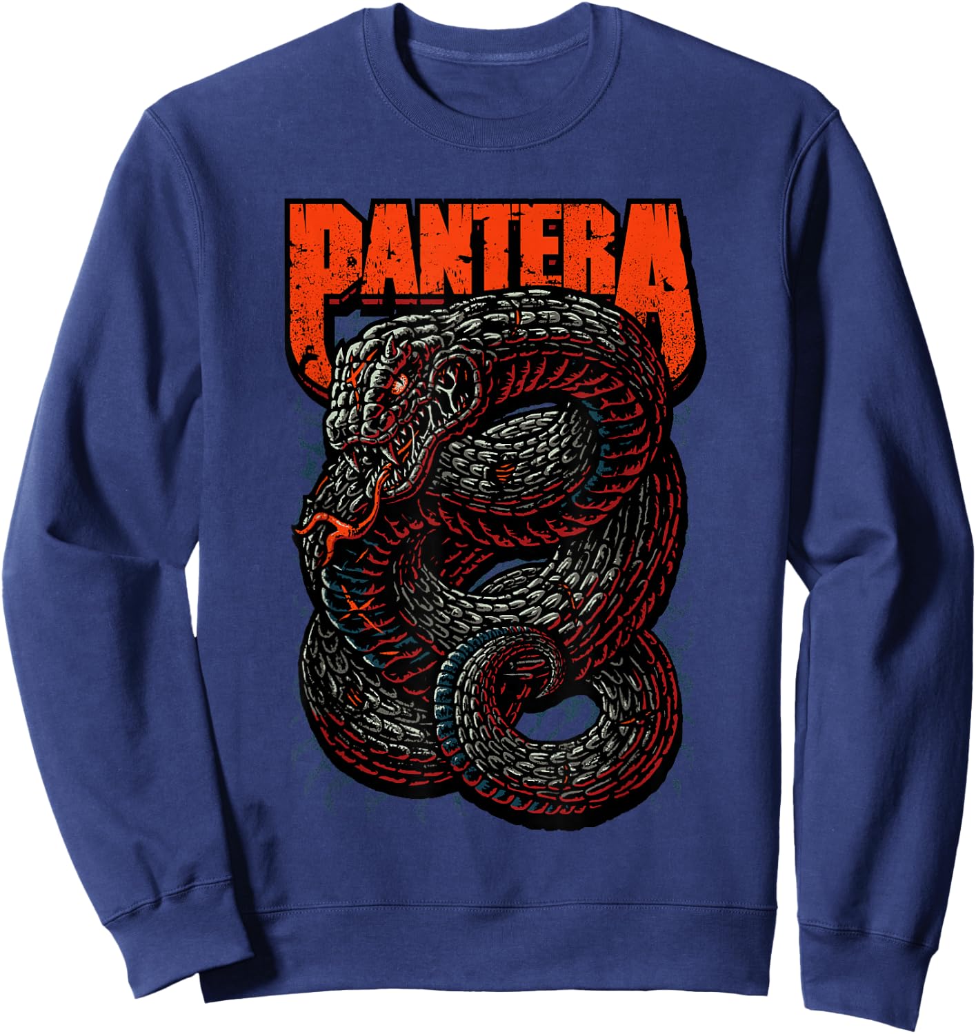 Pantera Venomous Official - Classic Fit, , Short Sleeve, Adult, Black Sweatshirt - Sweatshirt | Navy