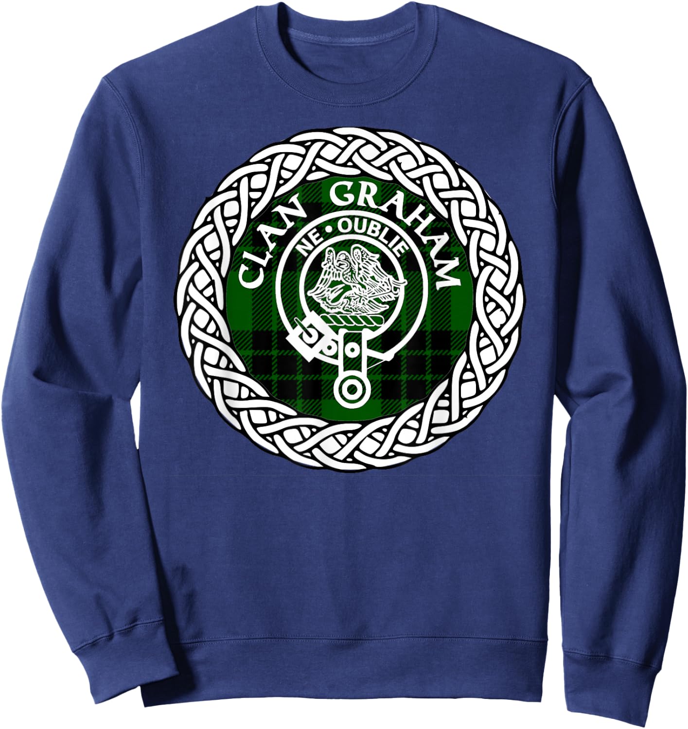 Graham Clan surname Scottish tartan Sweatshirt - Sweatshirt | Navy
