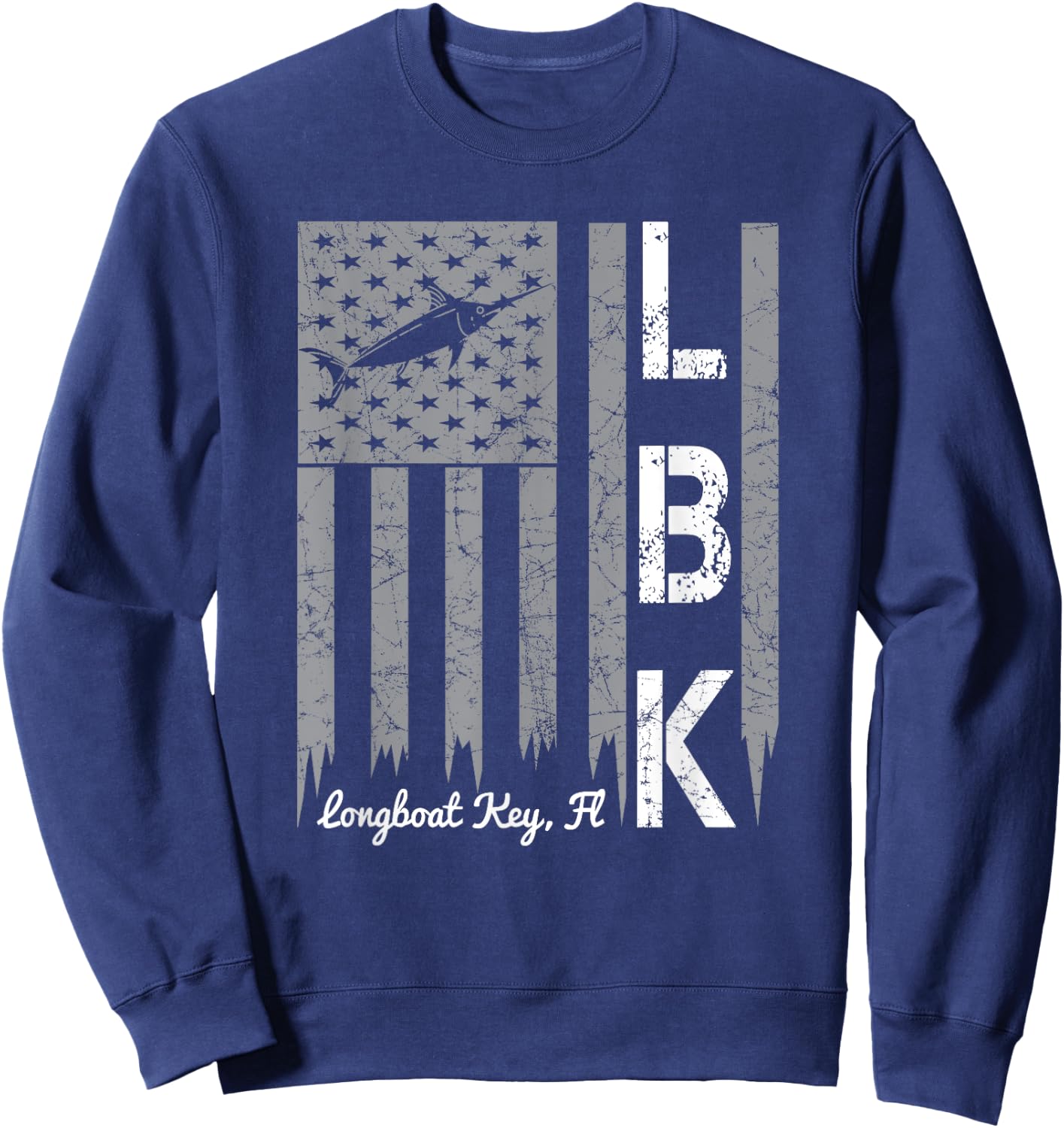 Vintage Longboat Key Sweatshirt - Sweatshirt | Navy