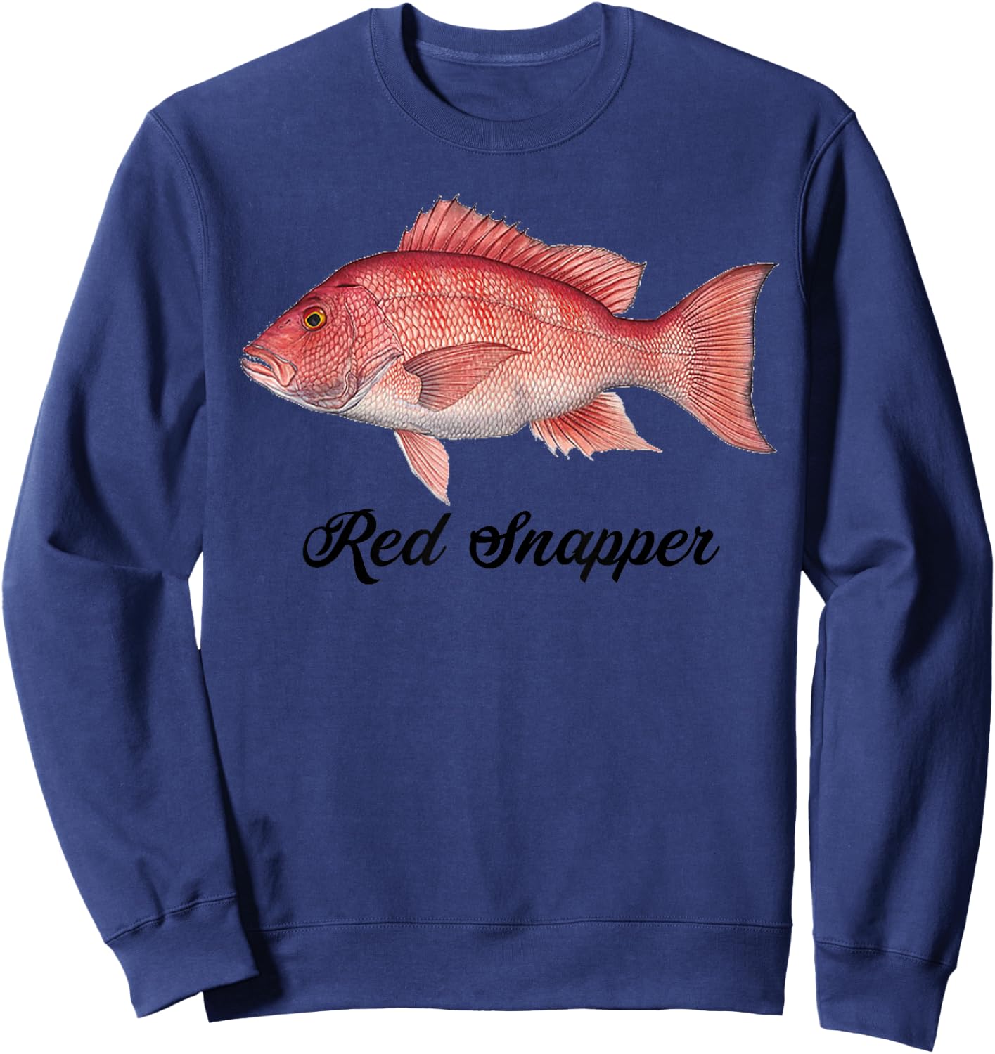 Red Snapper Shirt - Red Snapper Fishing Shirt Sweatshirt - Sweatshirt | Navy