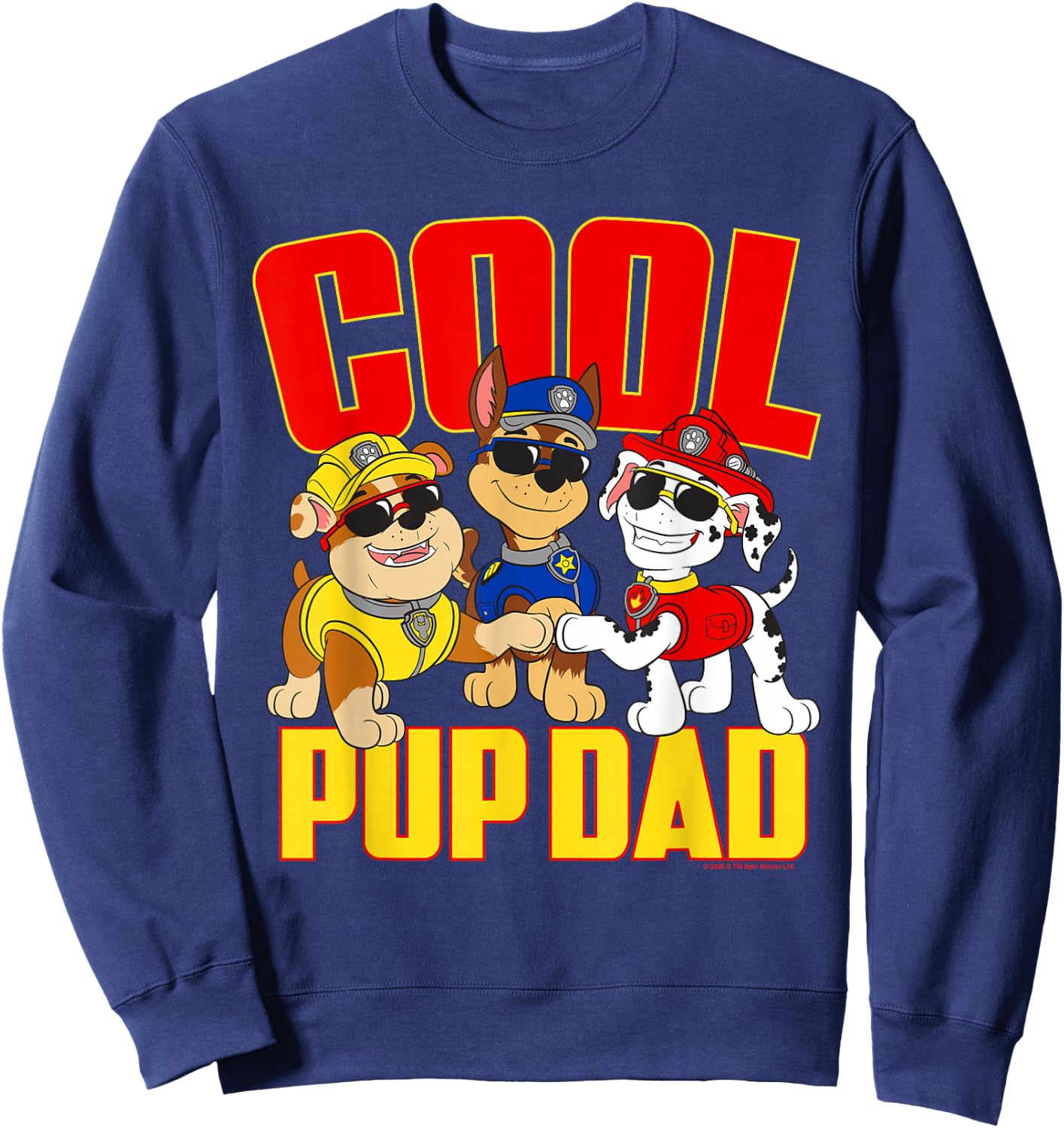 Paw Patrol Father's Day Cool Pup Dad Sweatshirt - Sweatshirt | Navy