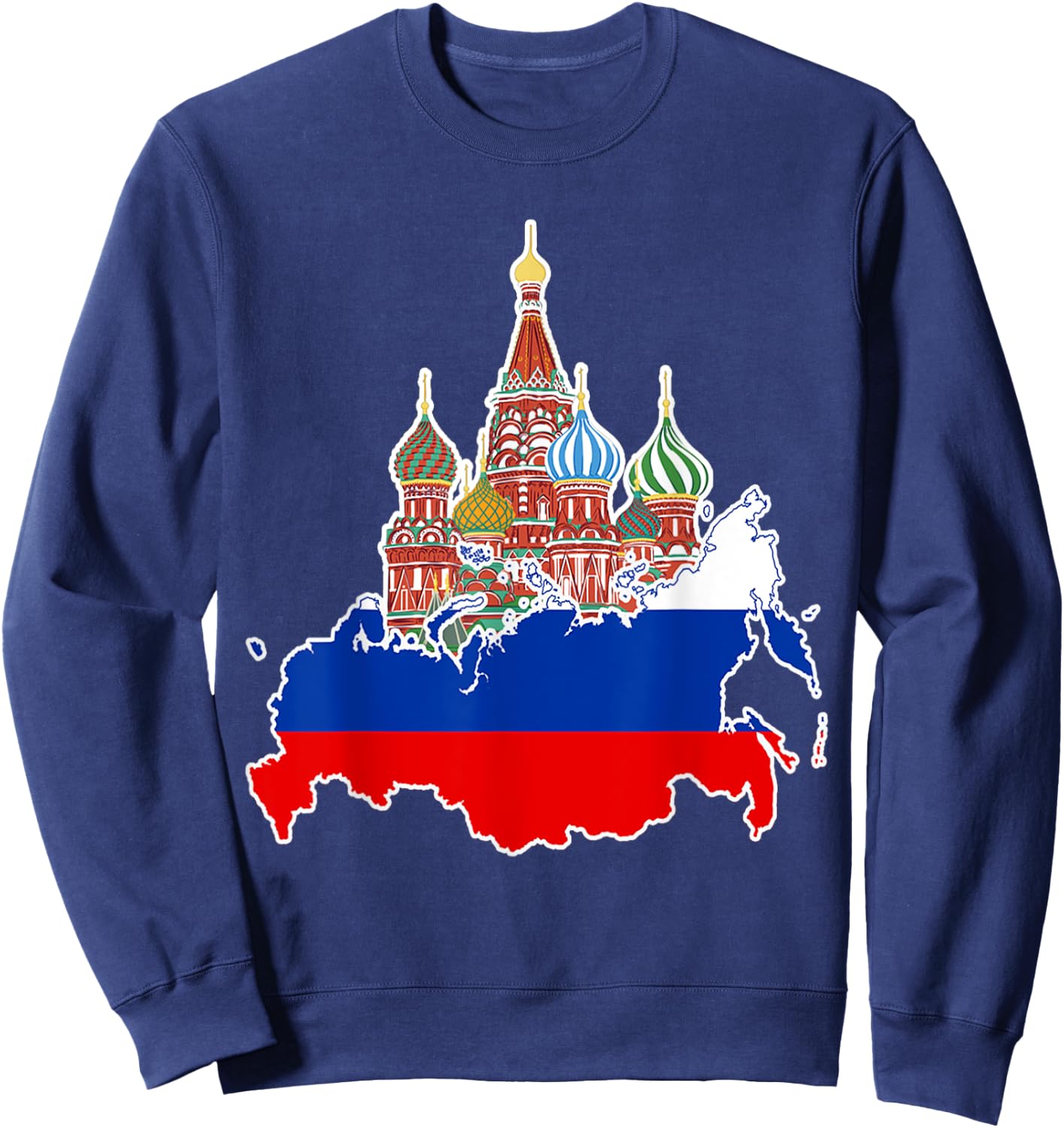 Russian Flag Shirts Kids Russian Soccer Fan, Russian Sweatshirt - Sweatshirt | Navy