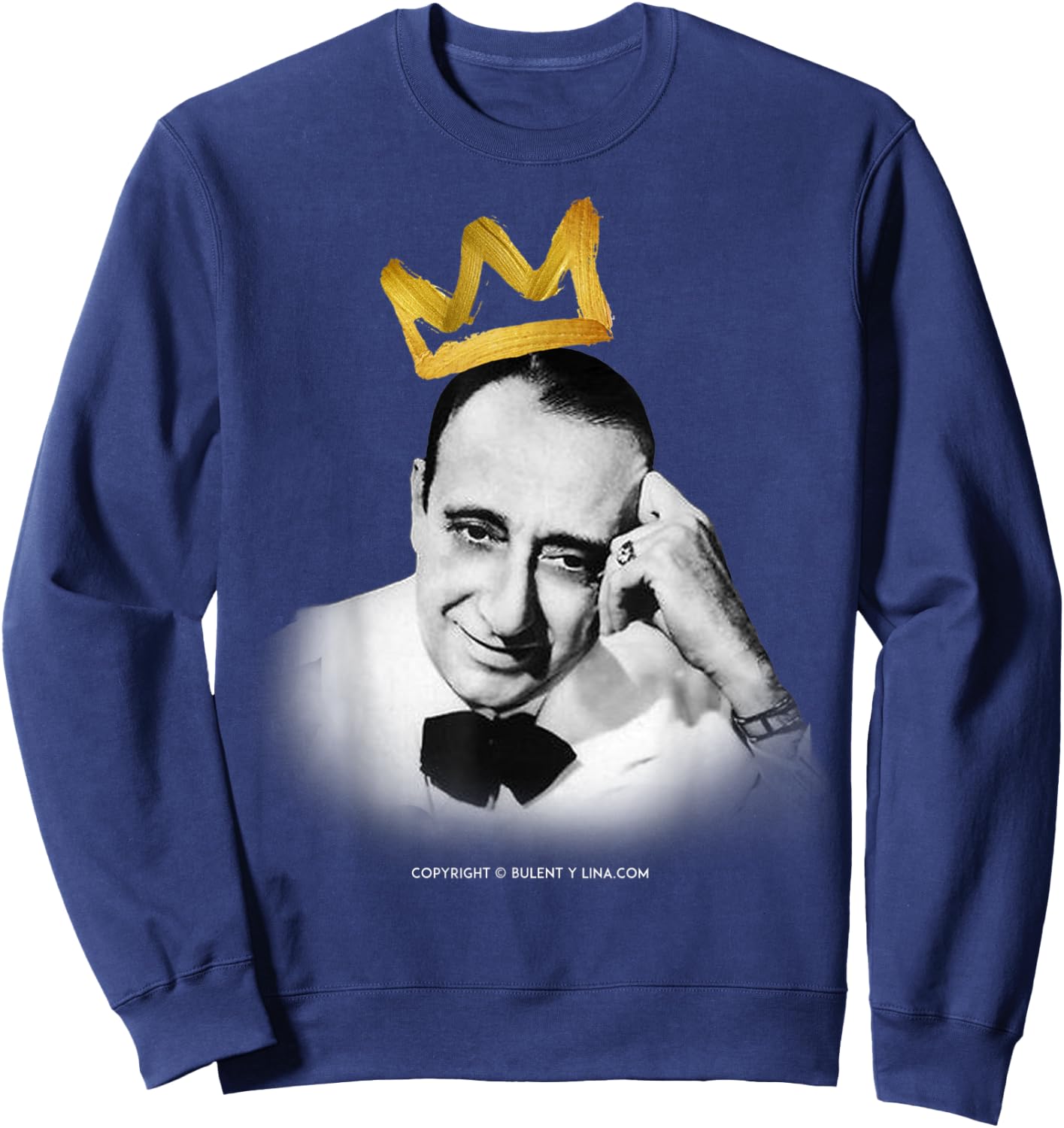 The King of Rhythm - D'Arienzo | Tango 8 Festival + Marathon Sweatshirt - Sweatshirt | Navy
