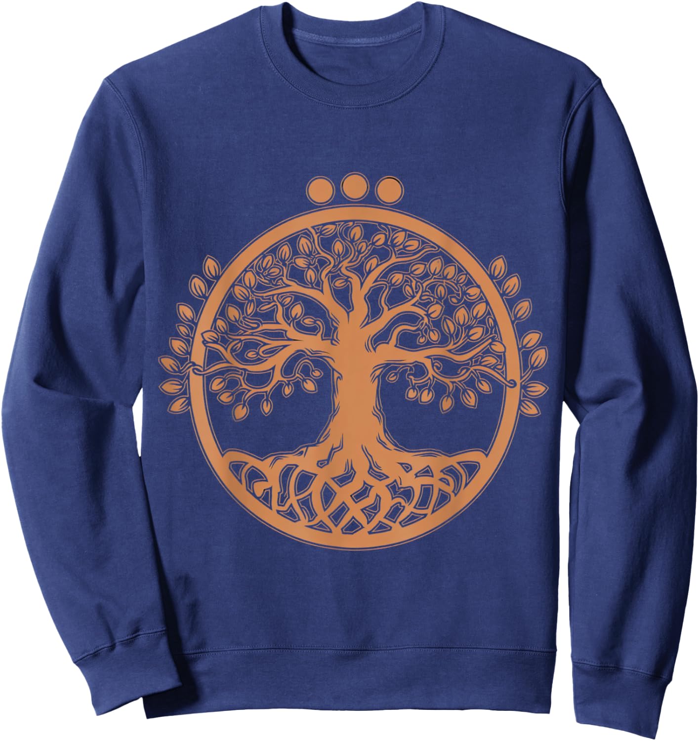 Tree Yggdrasil Viking Celtic Norse Life Symbol Sweatshirt - Sweatshirt | Navy