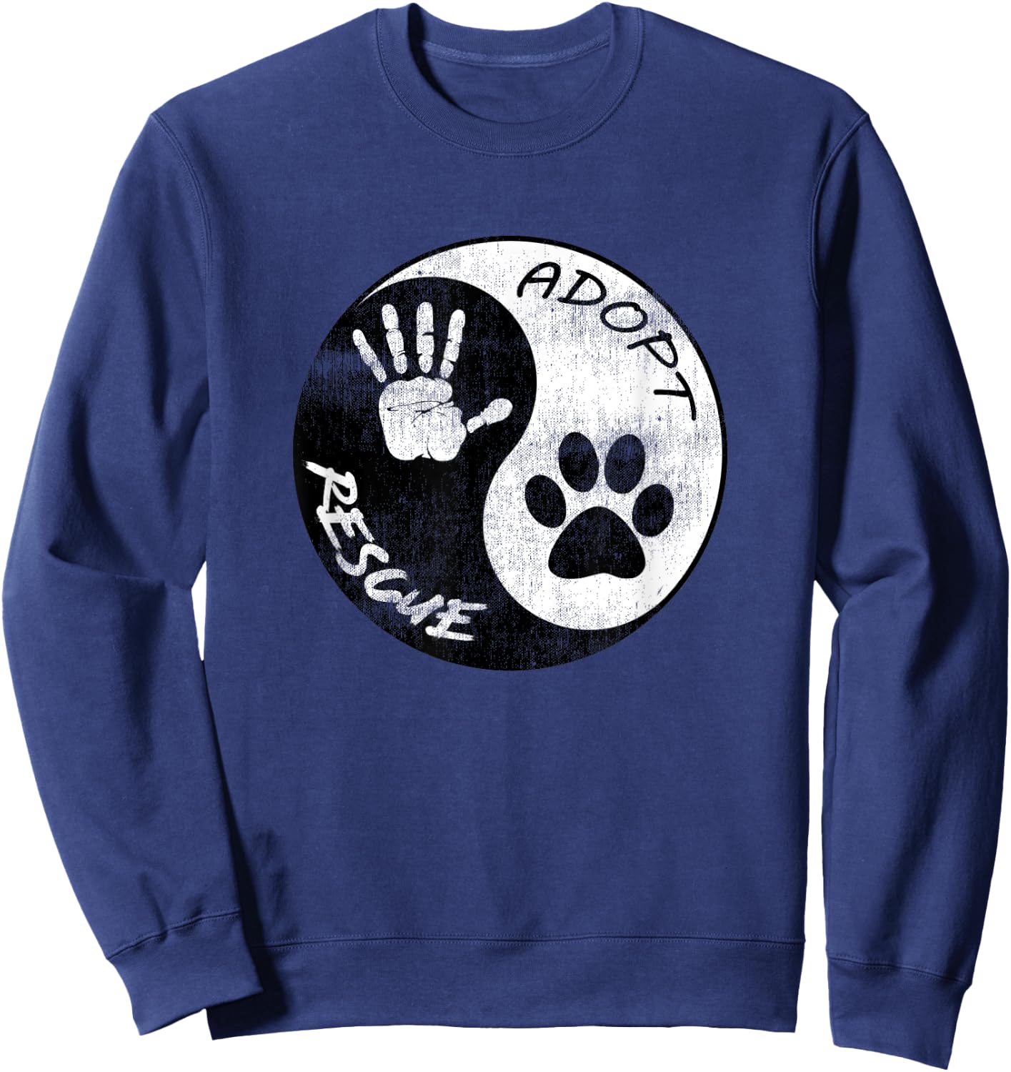 Adopt and Rescue Animal for Animal Foster & Shelters Sweatshirt - Sweatshirt | Navy