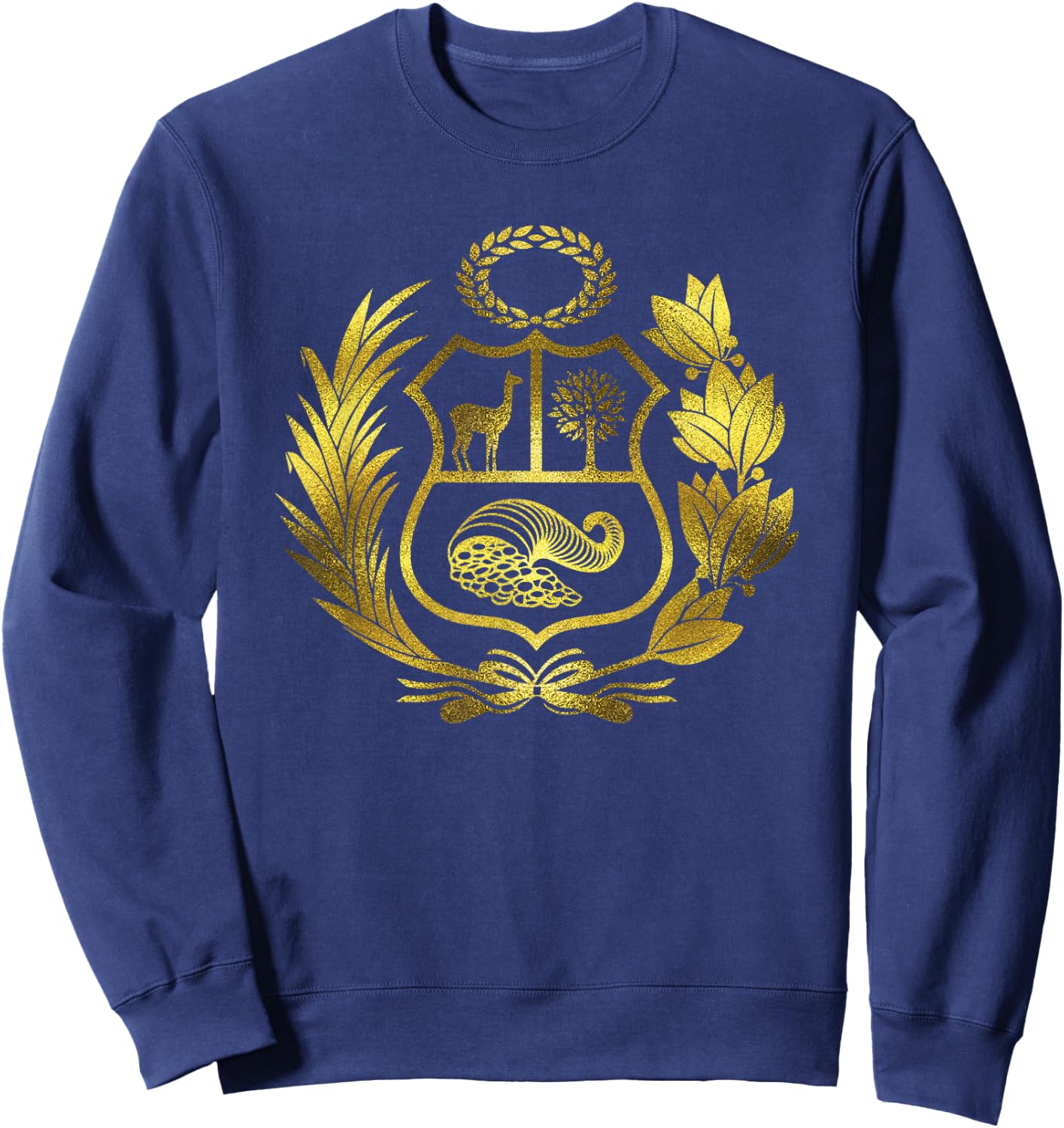 Peru Shirt Peruvian Coat of Arms Shirt Sweatshirt - Sweatshirt | Navy