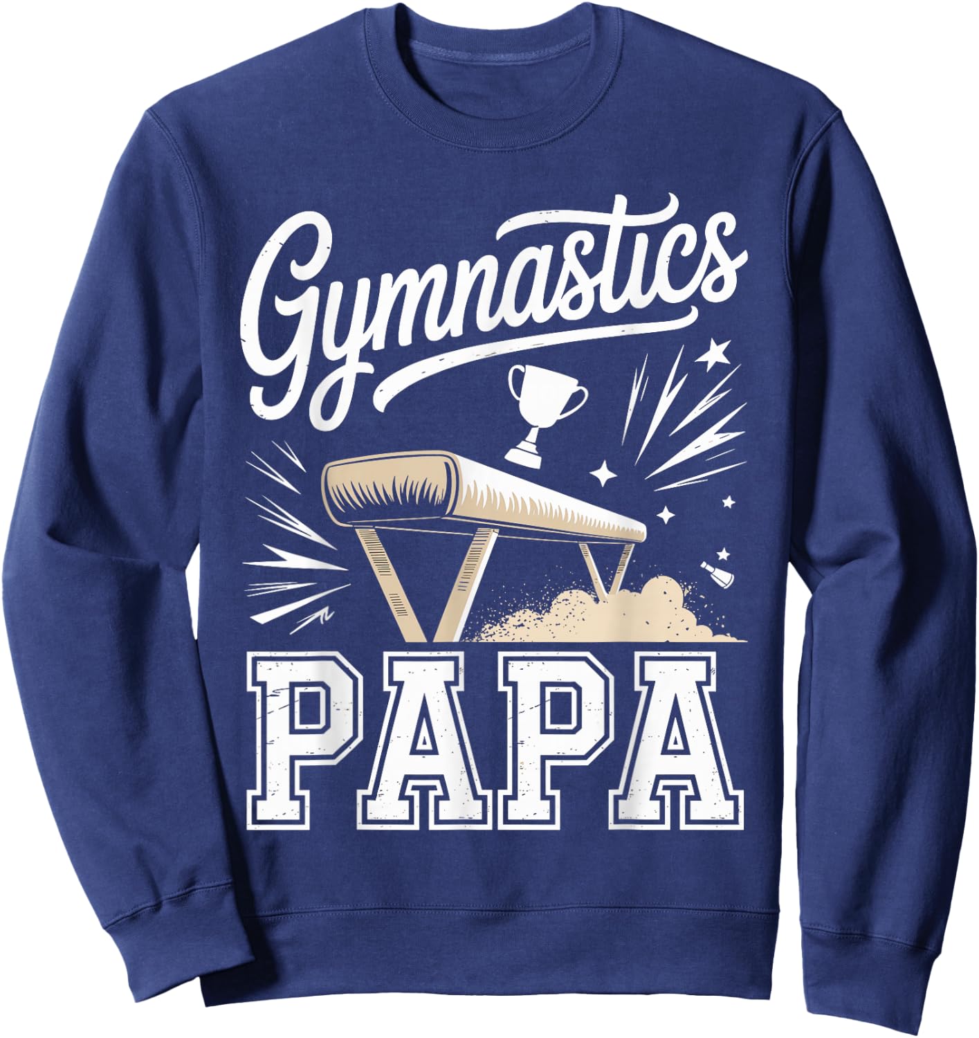 Proud Gymnastics Papa Sweatshirt - Sweatshirt | Navy