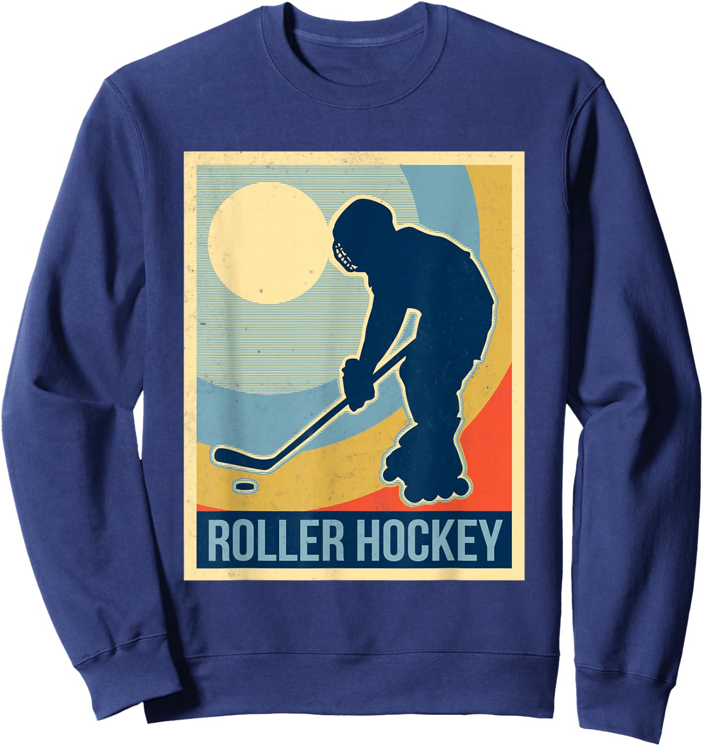 Roller hockey vintage shirt Sweatshirt - Sweatshirt | Navy