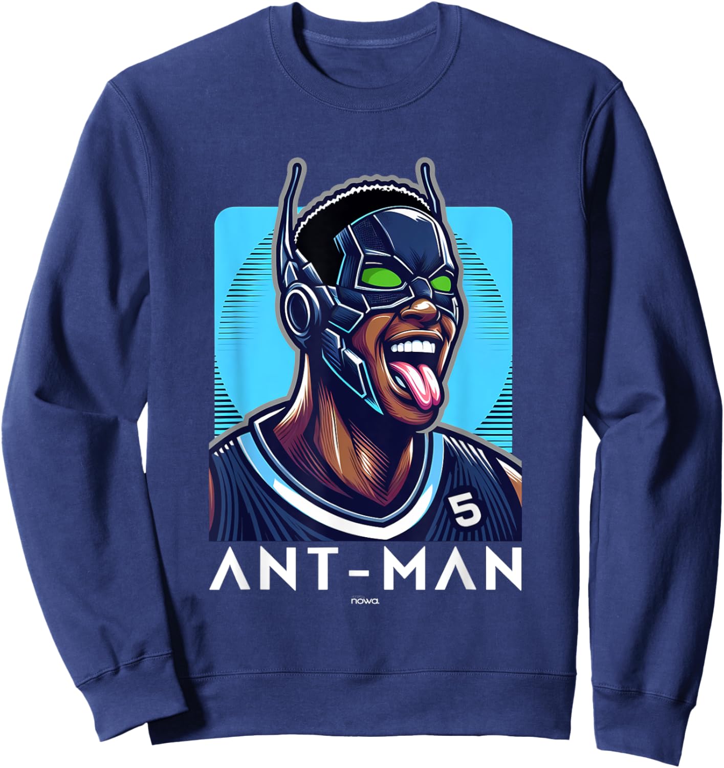 Ant Smiling and Winning the Basketball Game Man Sweatshirt - Sweatshirt | Navy