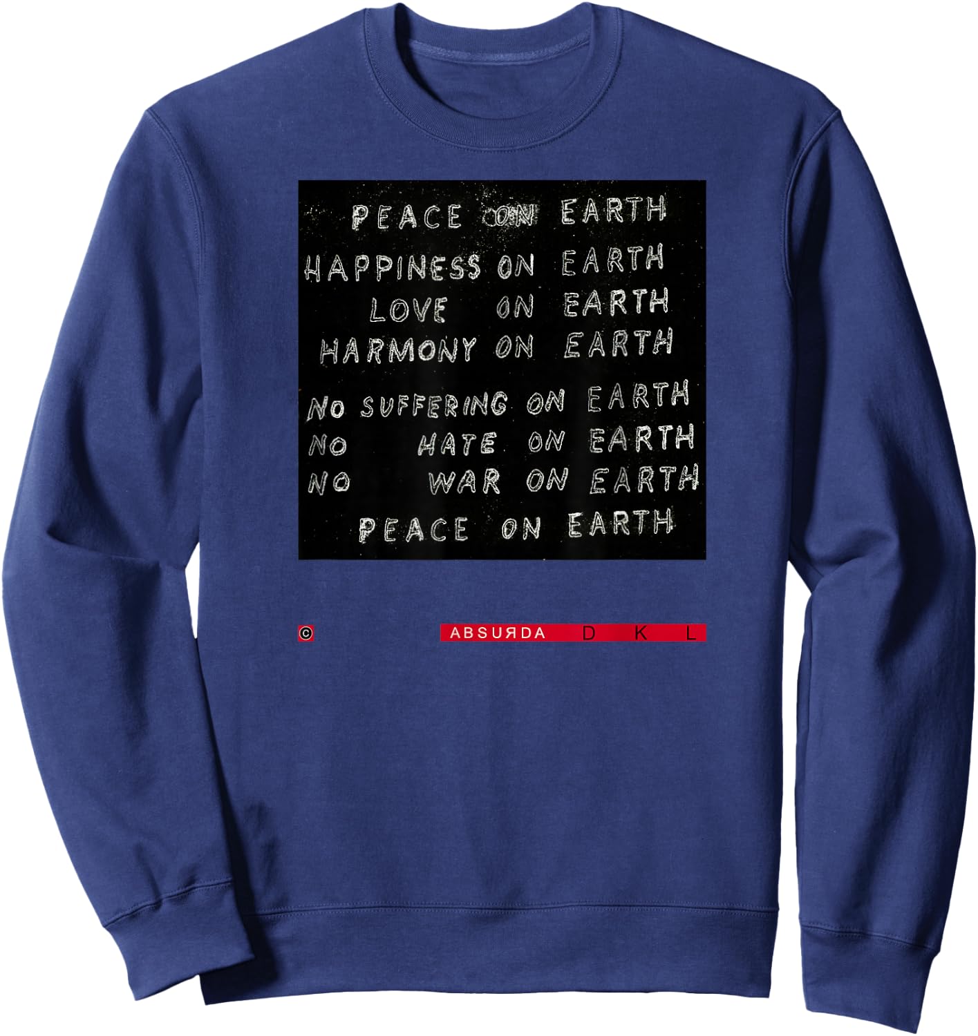 Studio: David Lynch Peace ON Earth Sweatshirt - Sweatshirt | Navy