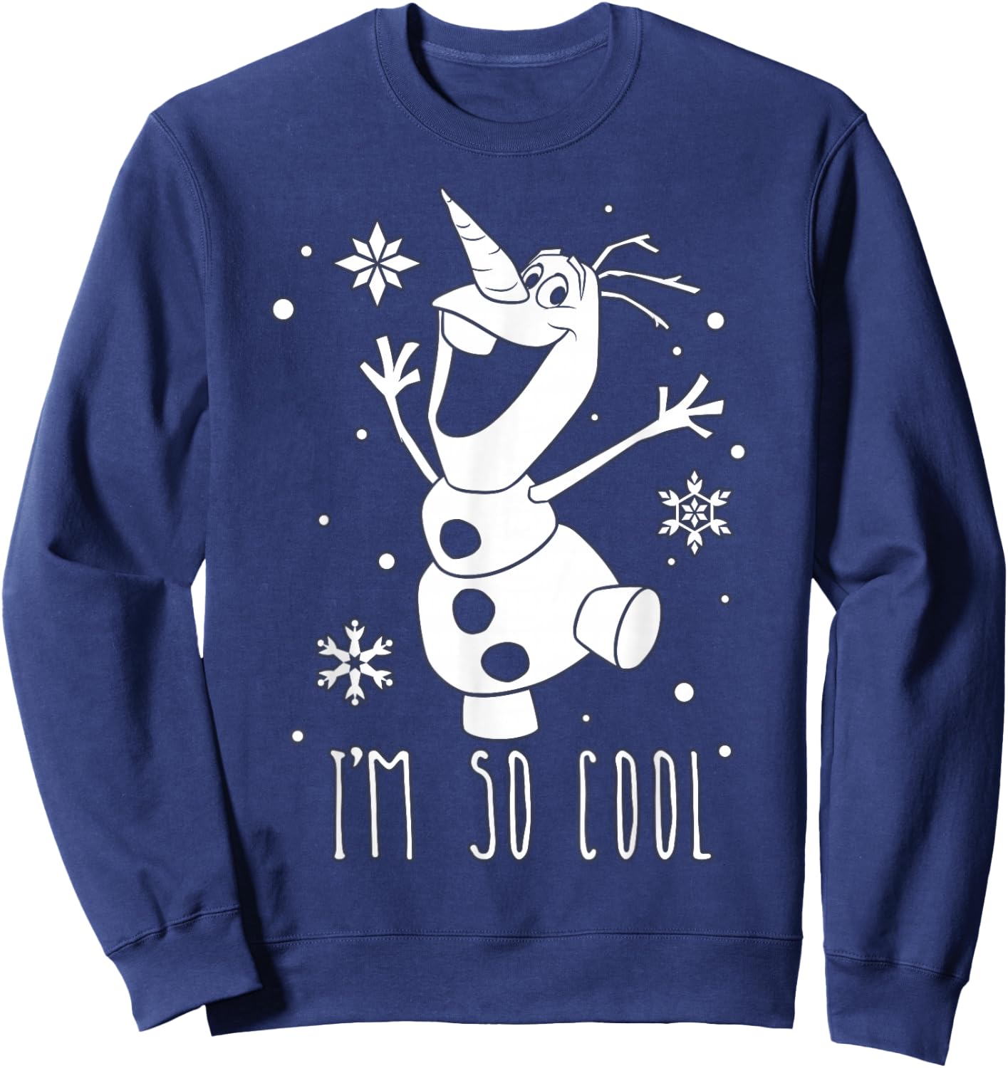 Disney Frozen Olaf I'm So Cool Dancing Graphic Sweatshirt - Sweatshirt | Navy