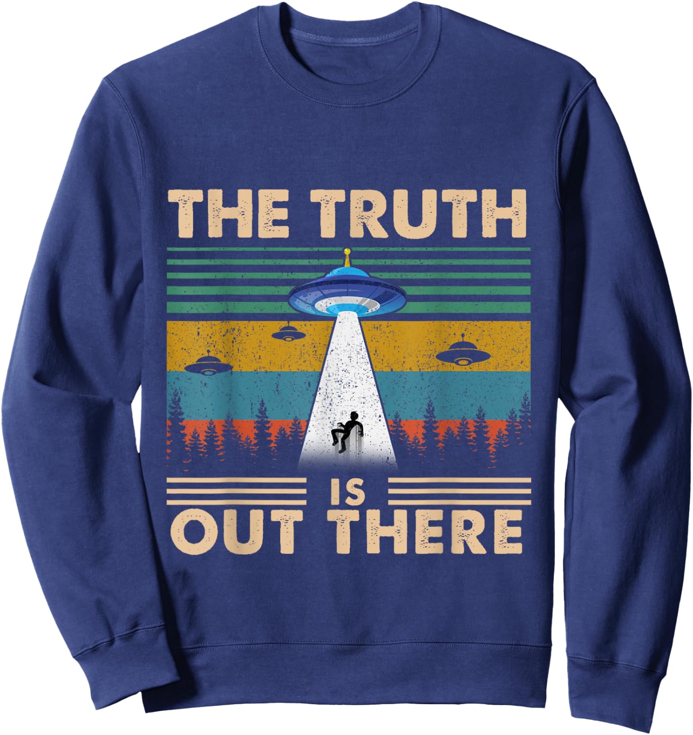 The Truth Is Out There Storm Raid Area 51 Alien Sweatshirt - Sweatshirt | Navy