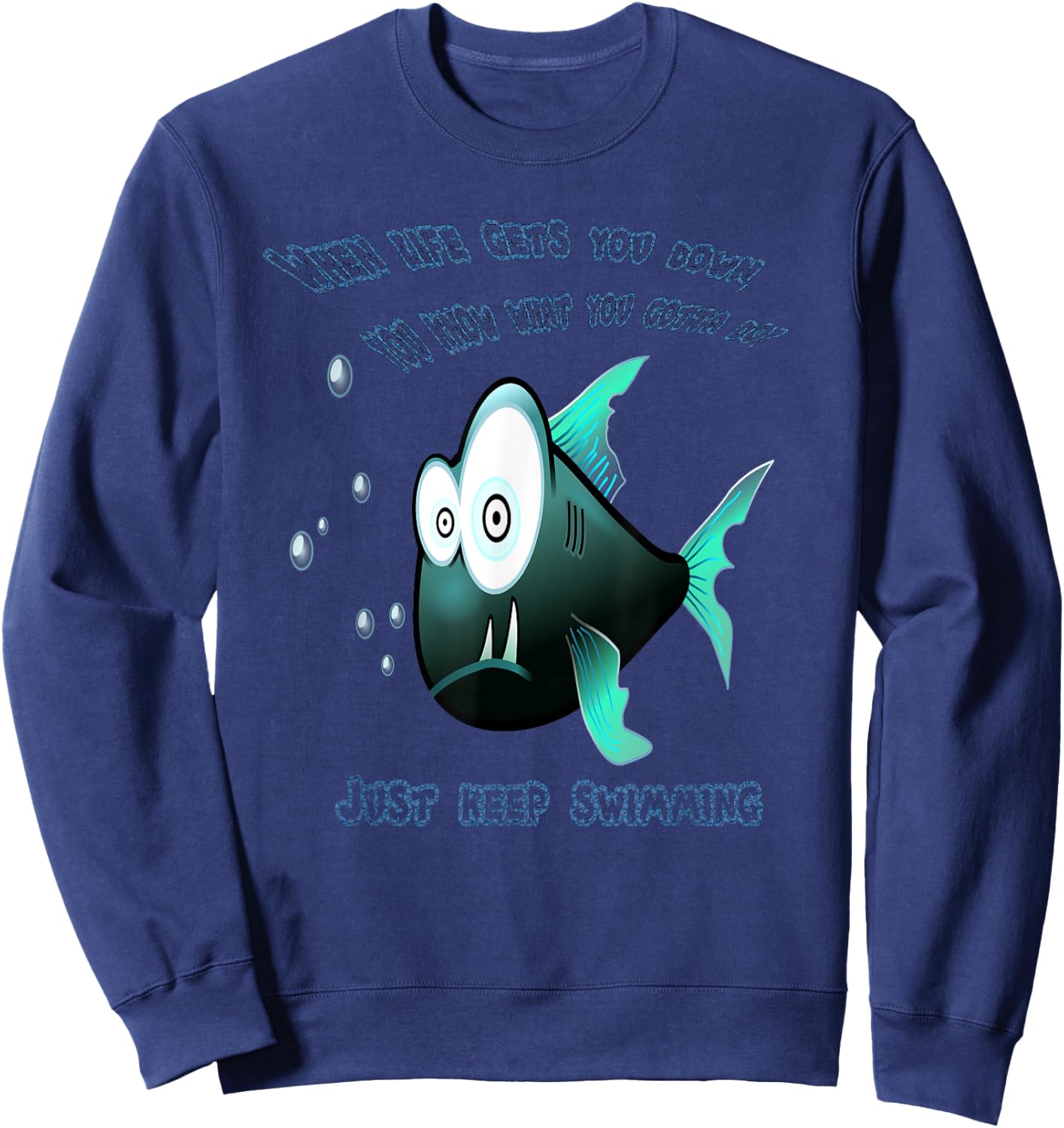 Positive Thinking - Gift Swimmers / Optimists Sweatshirt - Sweatshirt | Navy