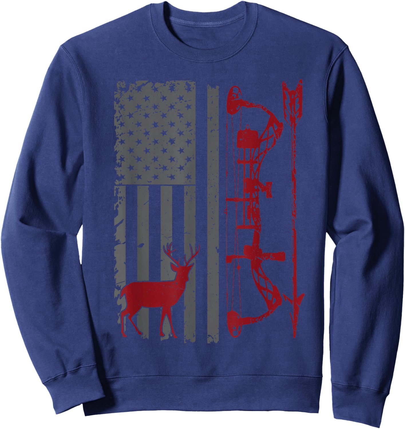 Bow Hunter Hunting Gear Bow Arrow Buck Shirt Sweatshirt - Sweatshirt | Navy