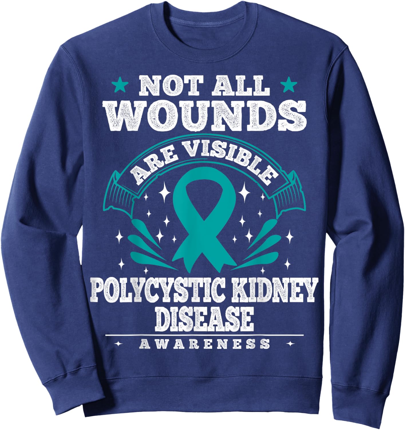 Polycystic Kidney Disease Gift - PKD Awareness Sweatshirt - Sweatshirt | Navy