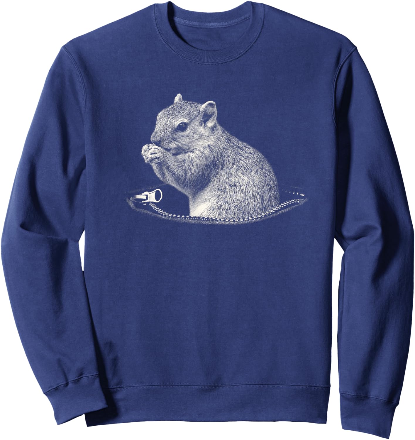 Squirrel in Pet Pouch Sweatshirt - Sweatshirt | Navy