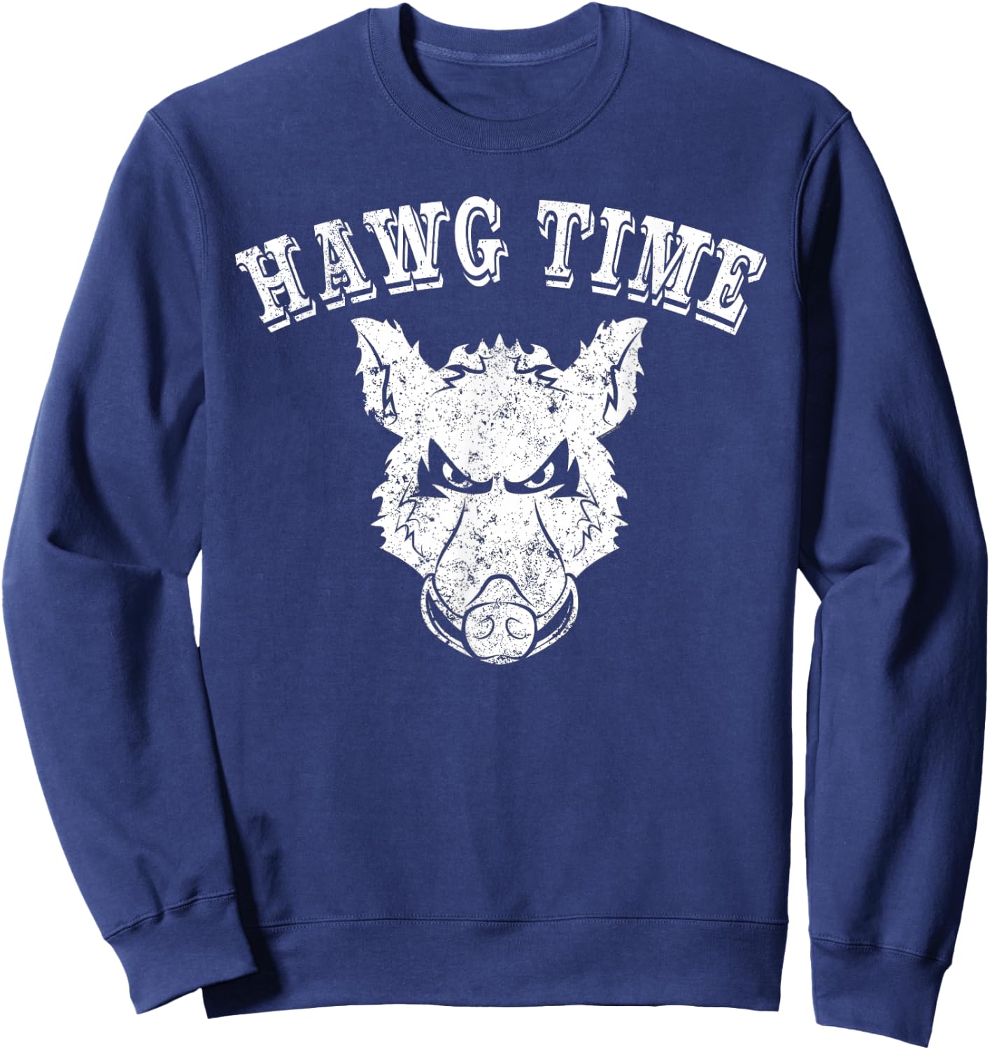 Pig Hunting Shirt Hawg Time Pig Hunting Gear Shirt Javelina Sweatshirt - Sweatshirt | Navy