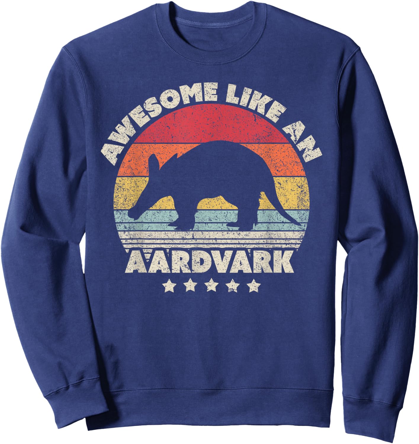 Erdferkel Aardvark Shirt Vintage Sweatshirt - Sweatshirt | Navy