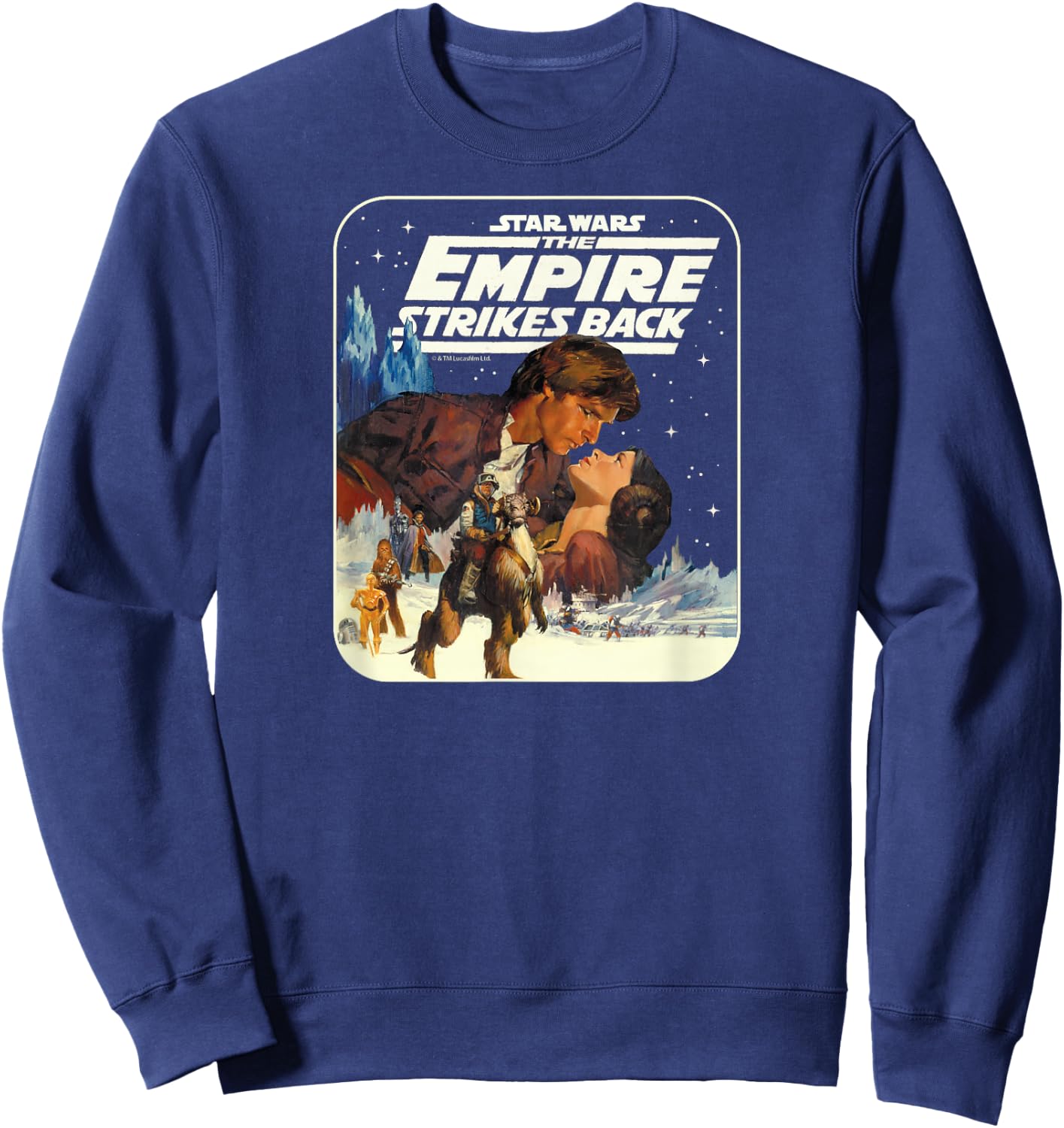 Star Wars - Han Solo Leia Poster Sweatshirt - Sweatshirt | Navy