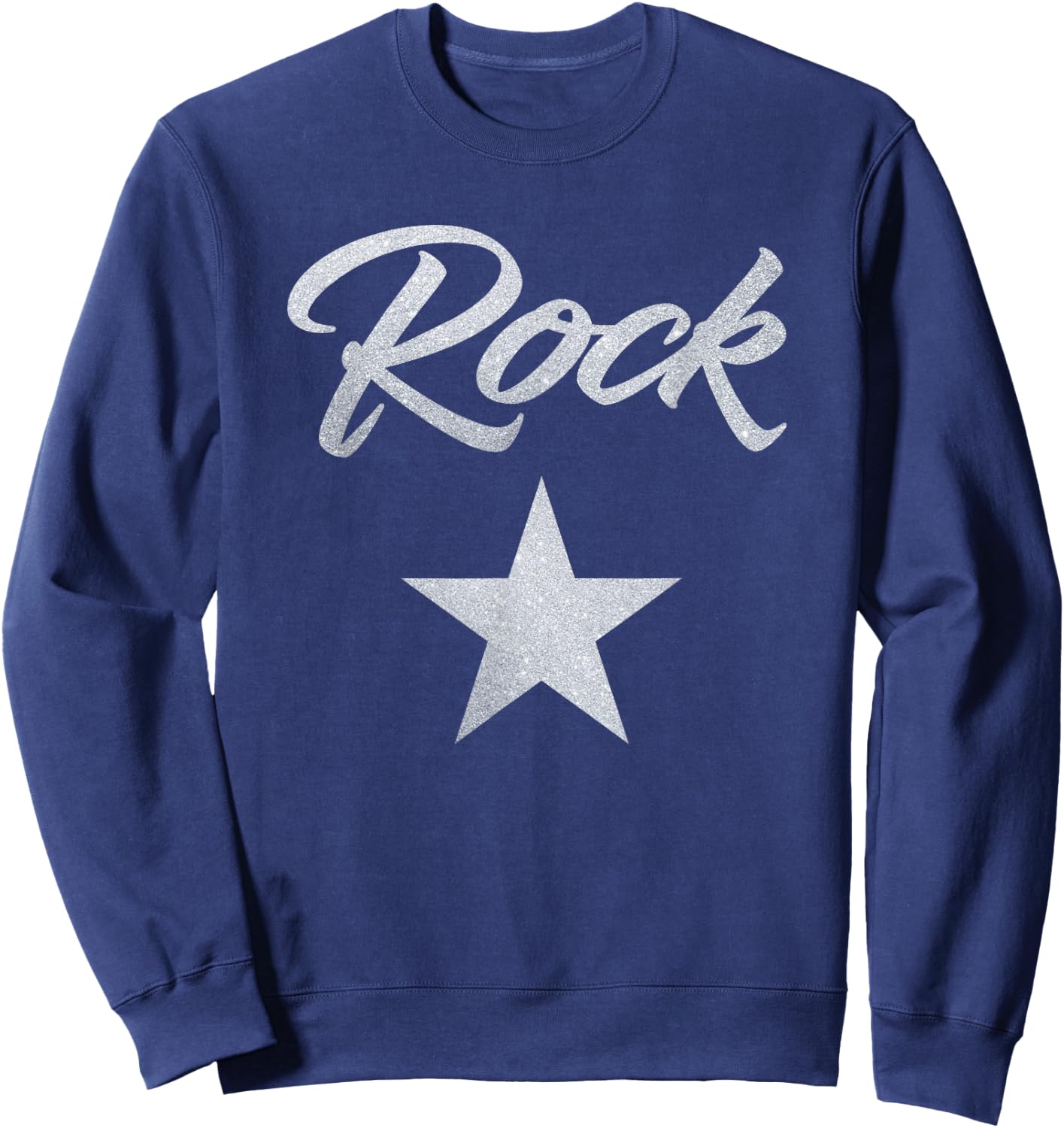 Rock Star Rockstar Large Big Grand Sweatshirt - Sweatshirt | Navy