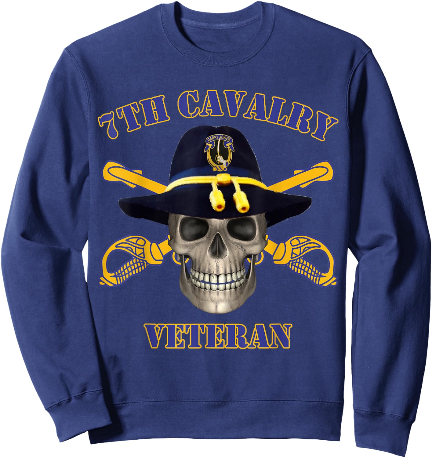7th Cavalry - for Army Vets of Seventh Cavalry Sweatshirt - Sweatshirt | Navy