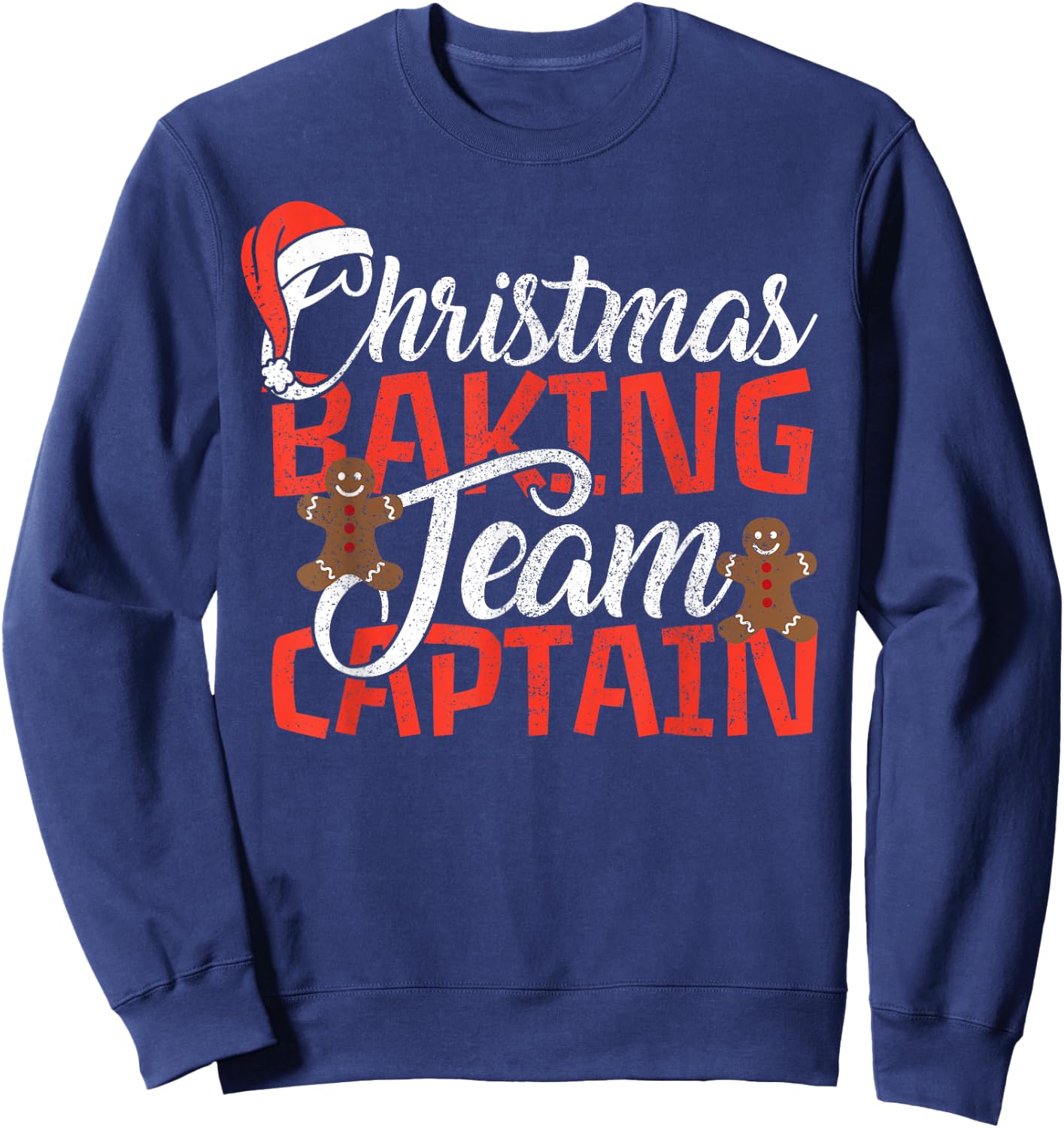 Christmas Baking Team Captain Shirt - Funny Xmas Baker Gift Sweatshirt - Sweatshirt | Navy