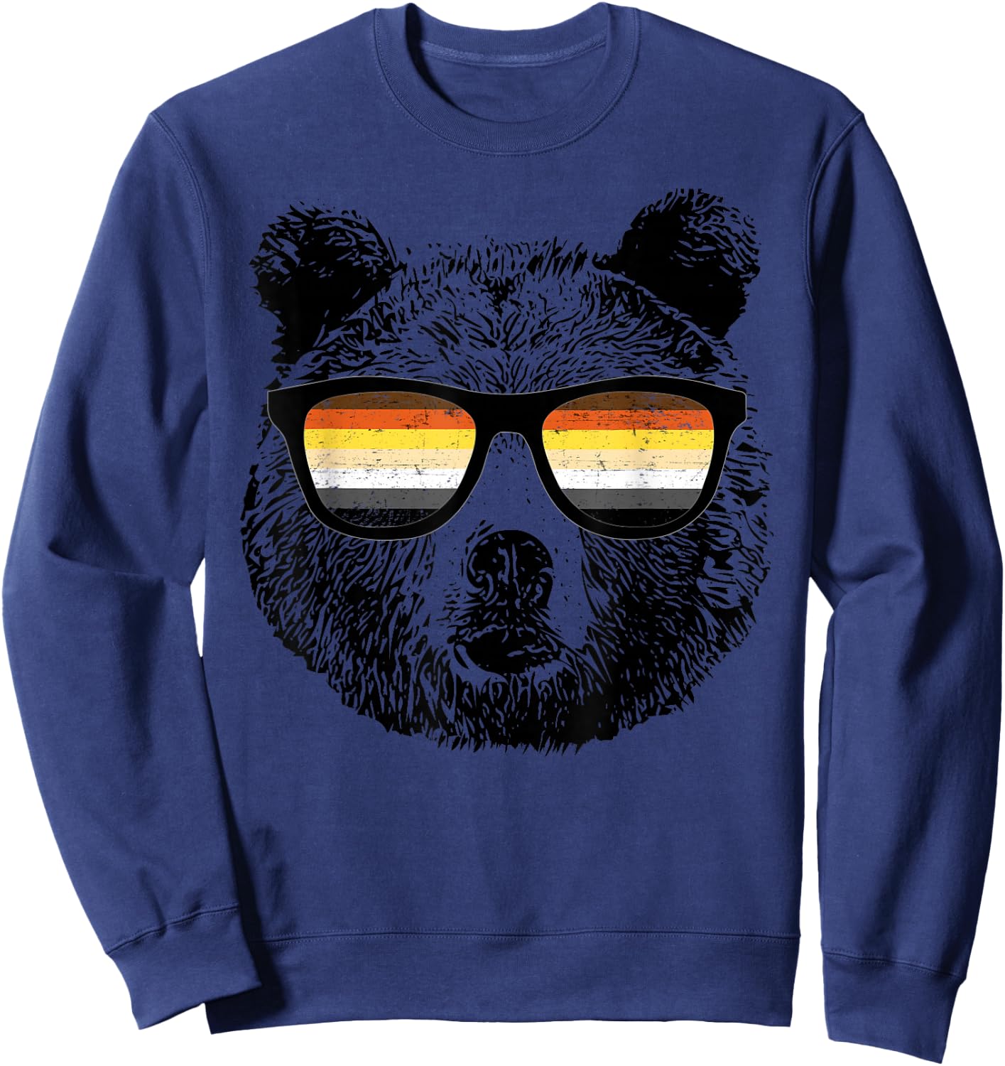 Gay Bear with Sunglasses Sweatshirt - Sweatshirt | Navy