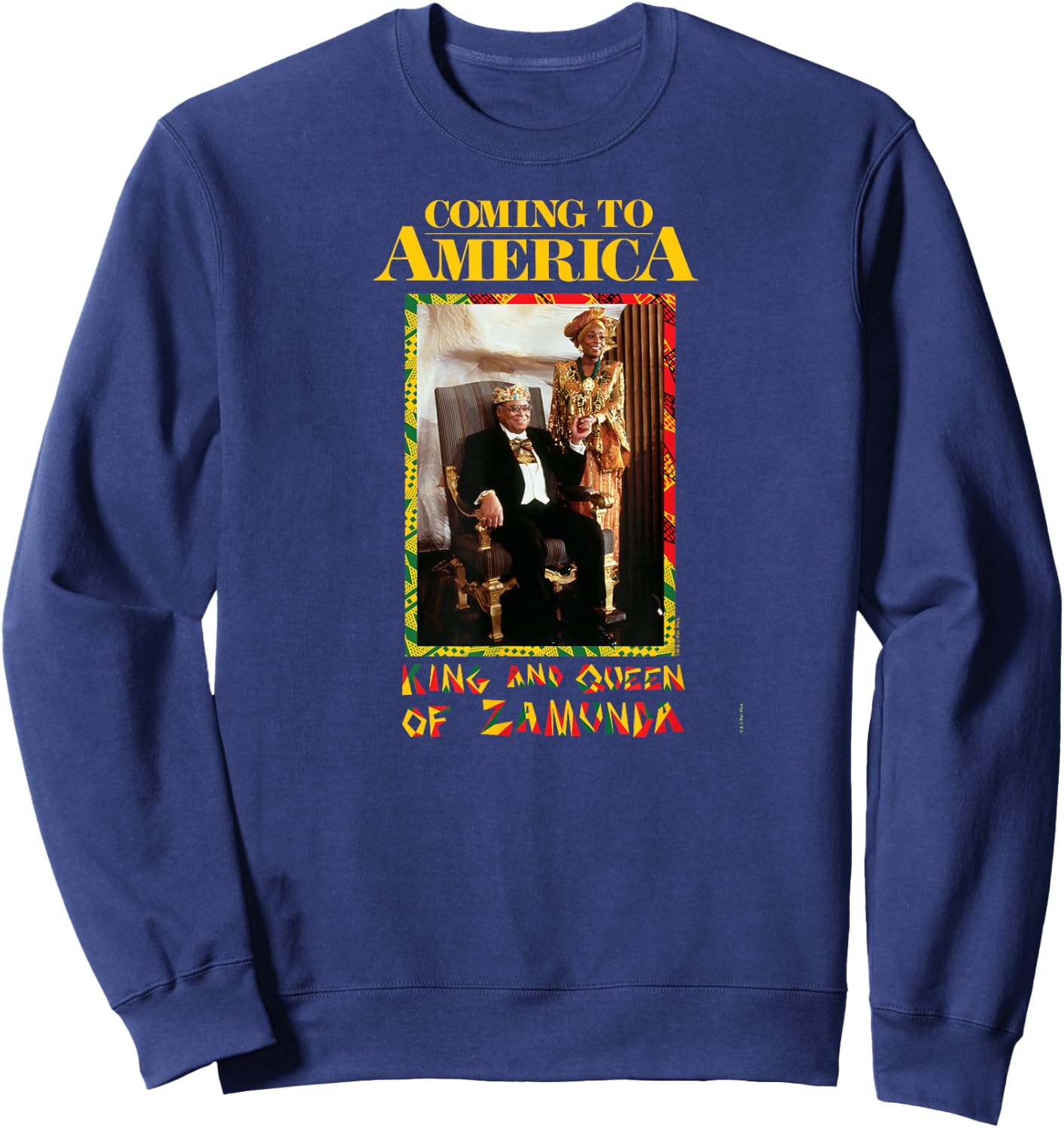 Coming to America: King and Queen Zamunda Sweatshirt - Sweatshirt | Navy