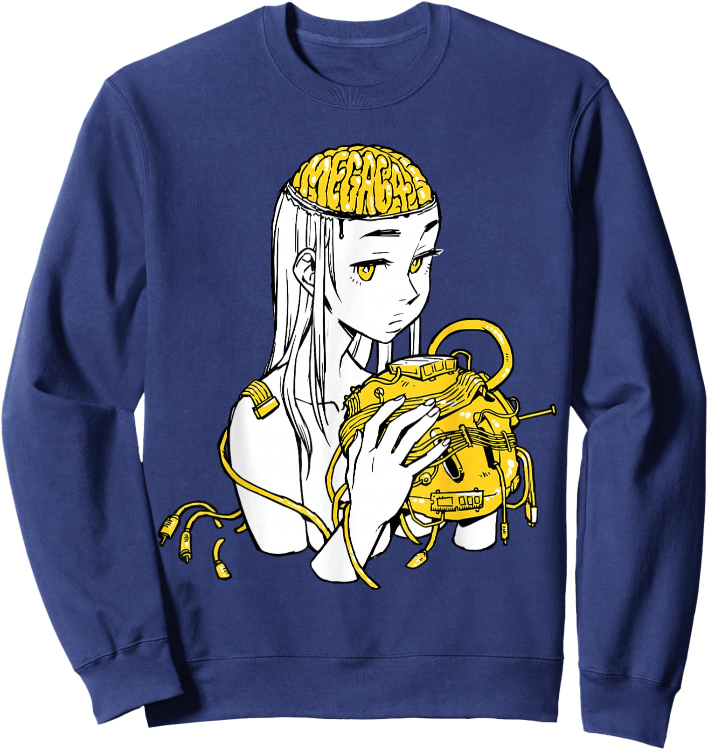 Mega64 NEURO Shirt Sweatshirt - Sweatshirt | Navy