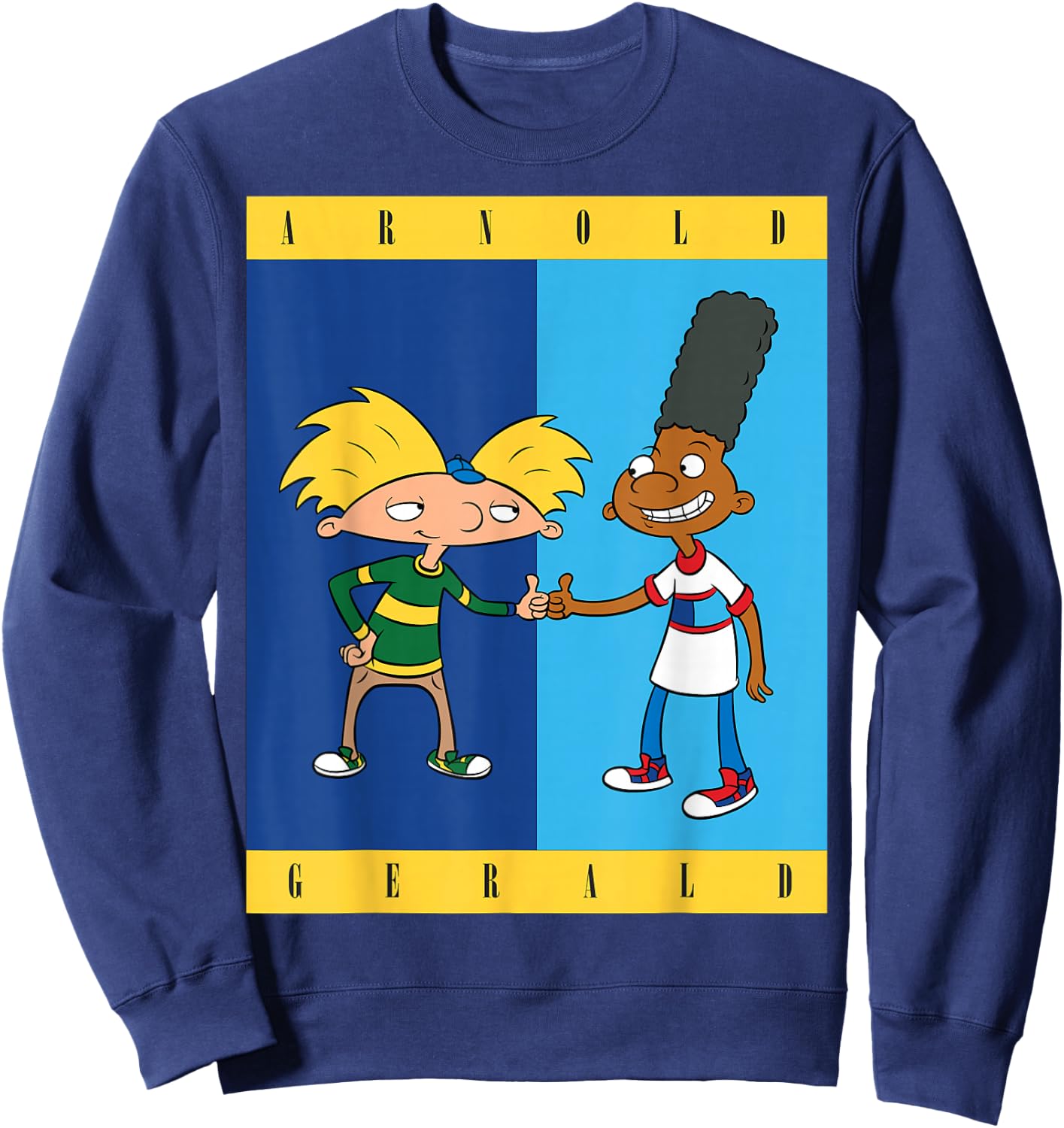 Arnold And Gerald Handshake Designer Brand Sweatshirt - Sweatshirt | Navy