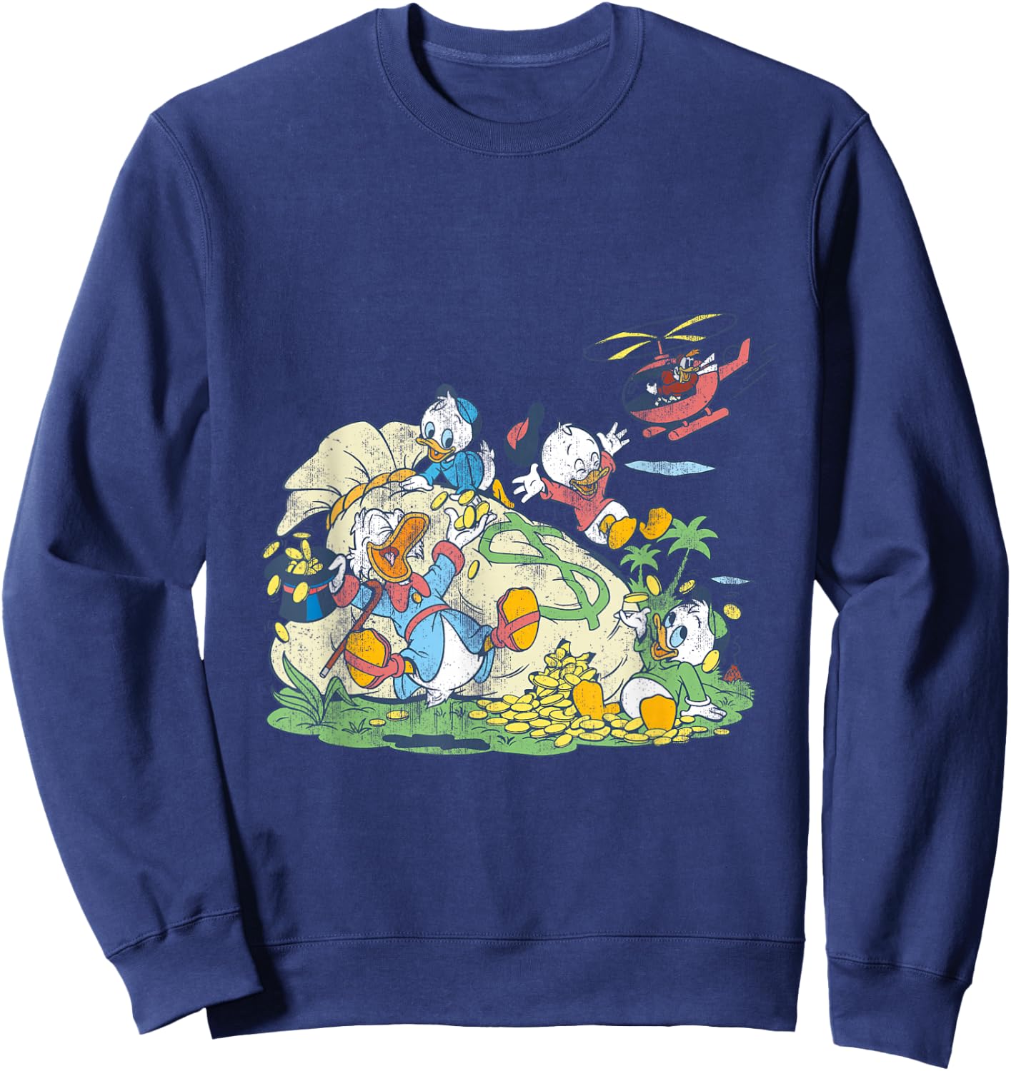 Disney - Ducktales Money Bags Sweatshirt - Sweatshirt | Navy