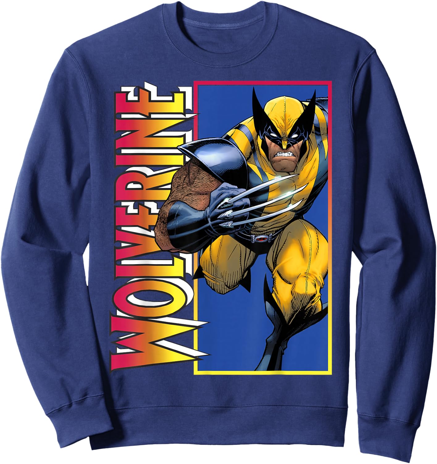 Marvel X-Men Wolverine Classic Gradient Sweatshirt - Sweatshirt | Navy
