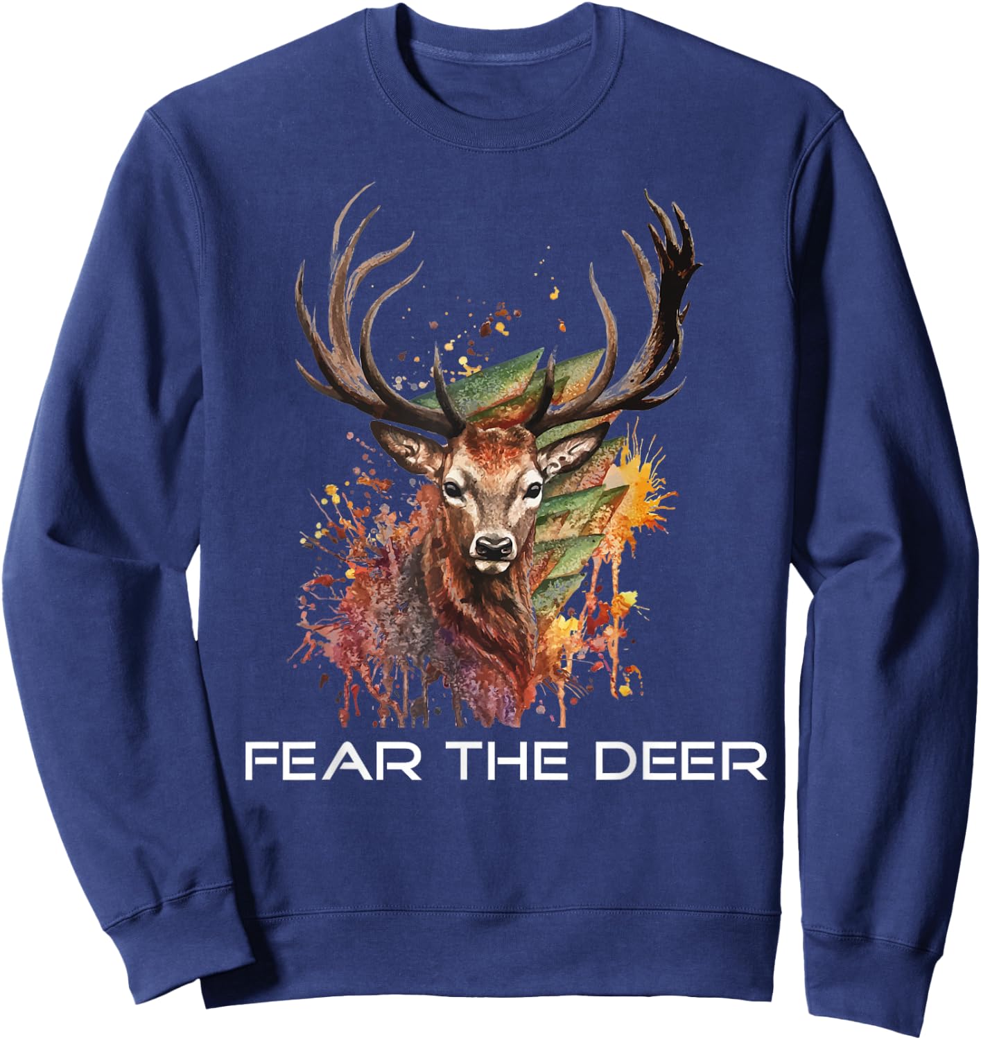 Fear The Deer Basketball Sweatshirt - Sweatshirt | Navy