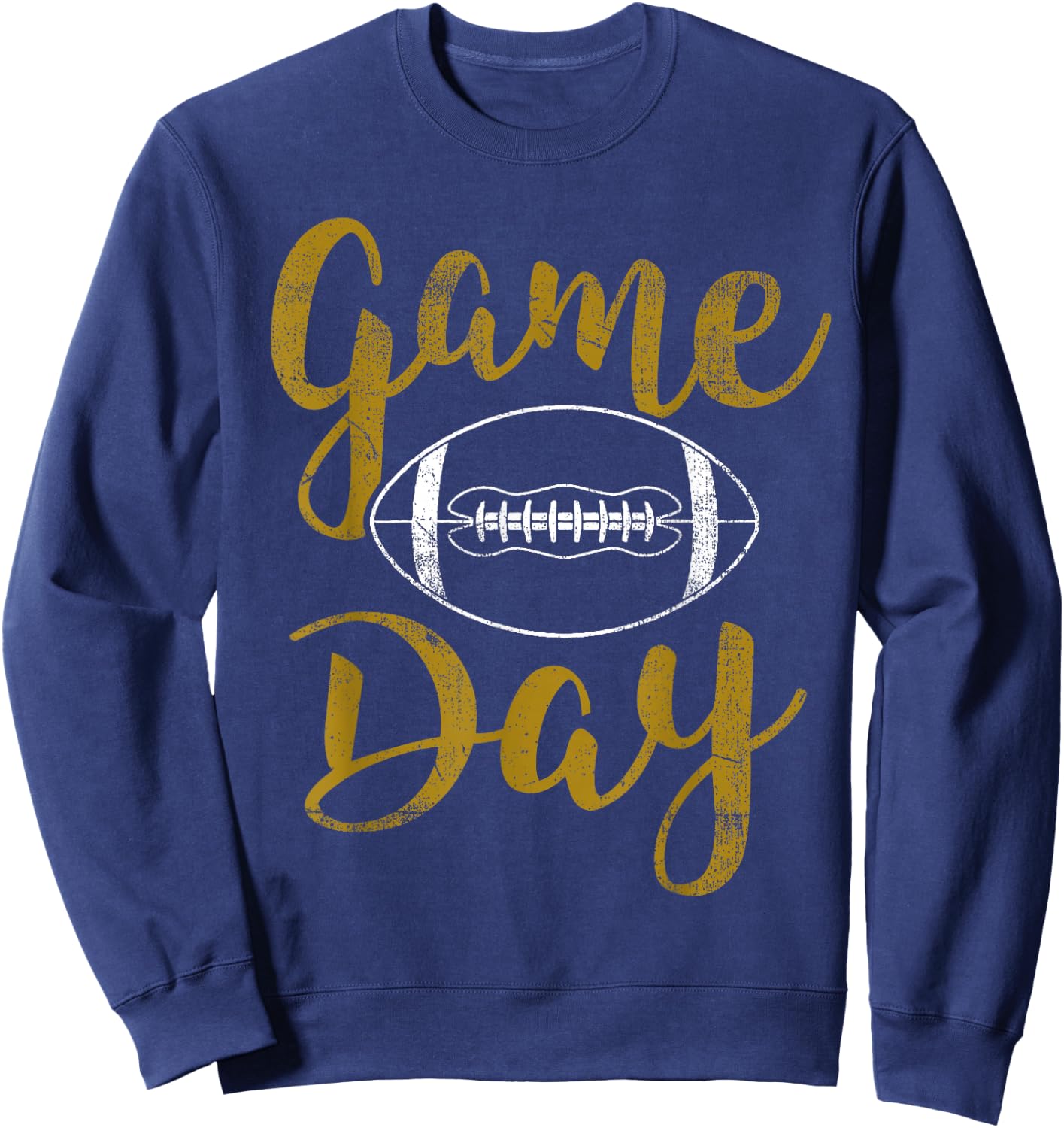 Game Day Football Cute Football Top Sweatshirt - Sweatshirt | Navy