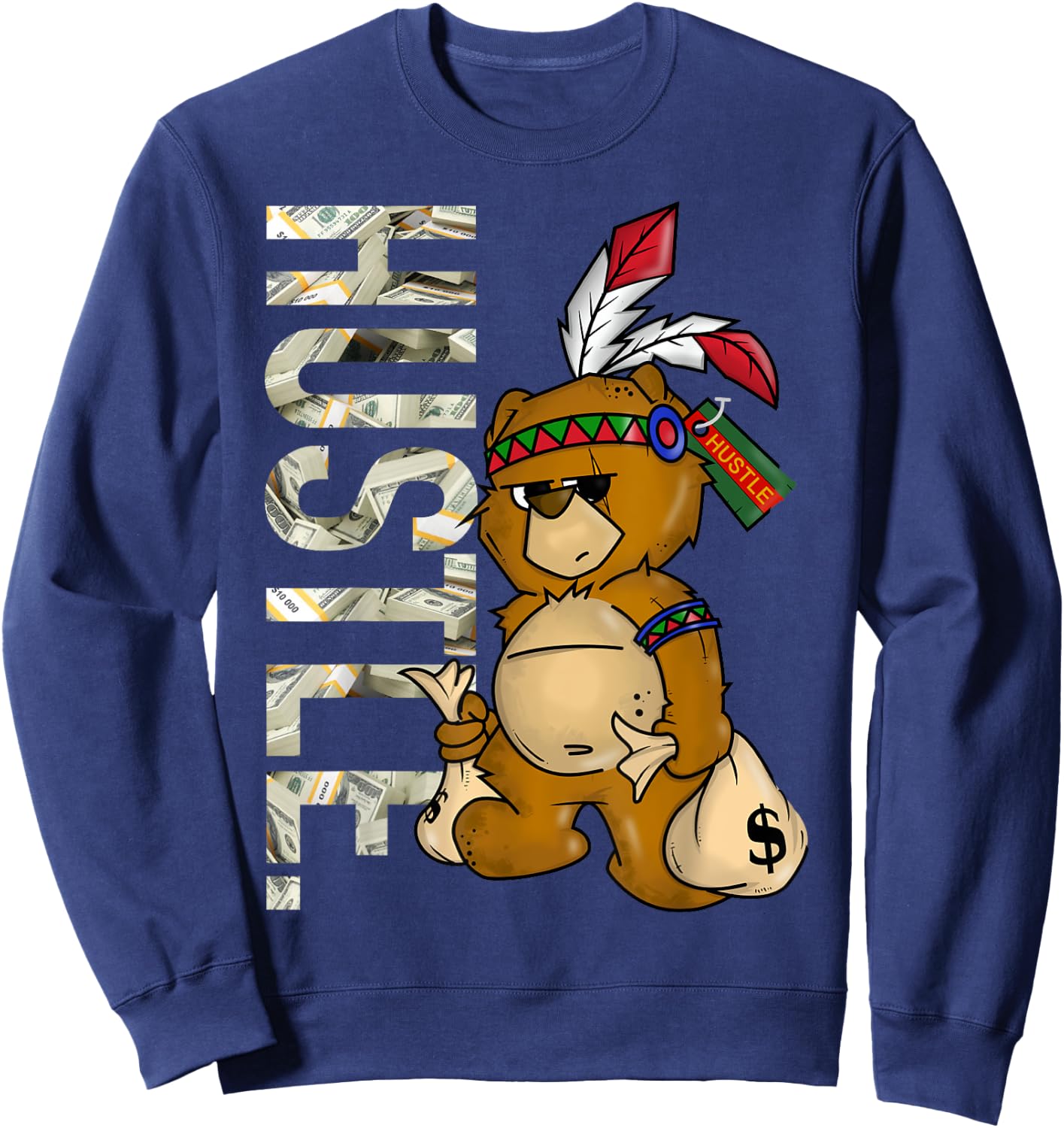 Hustle Sweatshirt - Sweatshirt | Navy