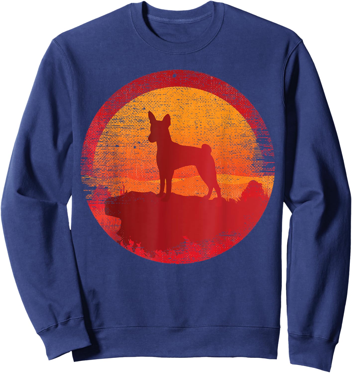 Basenji Dog Breed Men Women Kids Sweatshirt - Sweatshirt | Navy