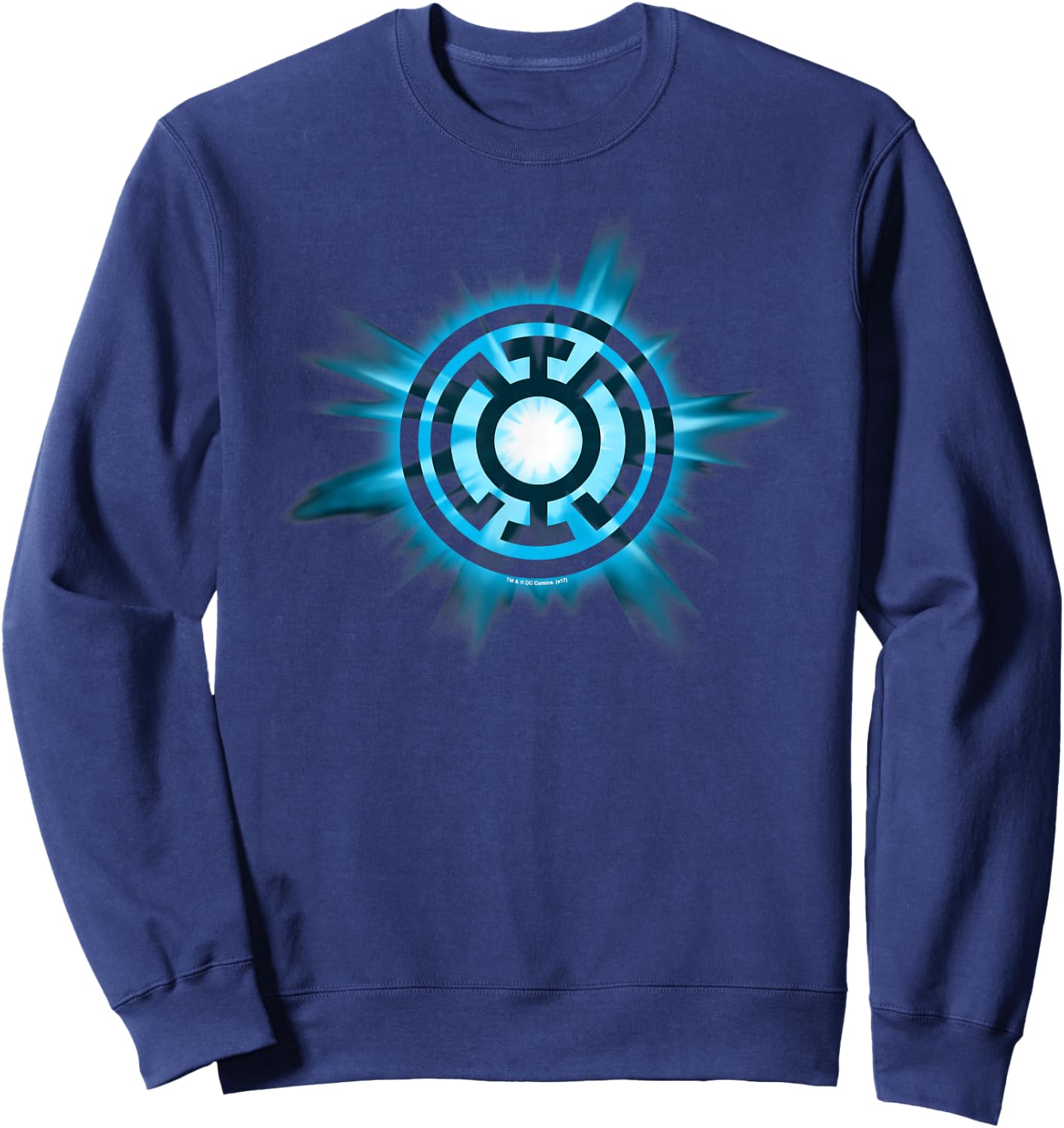 Green Lantern Blue Glow T Shirt Sweatshirt - Sweatshirt | Navy