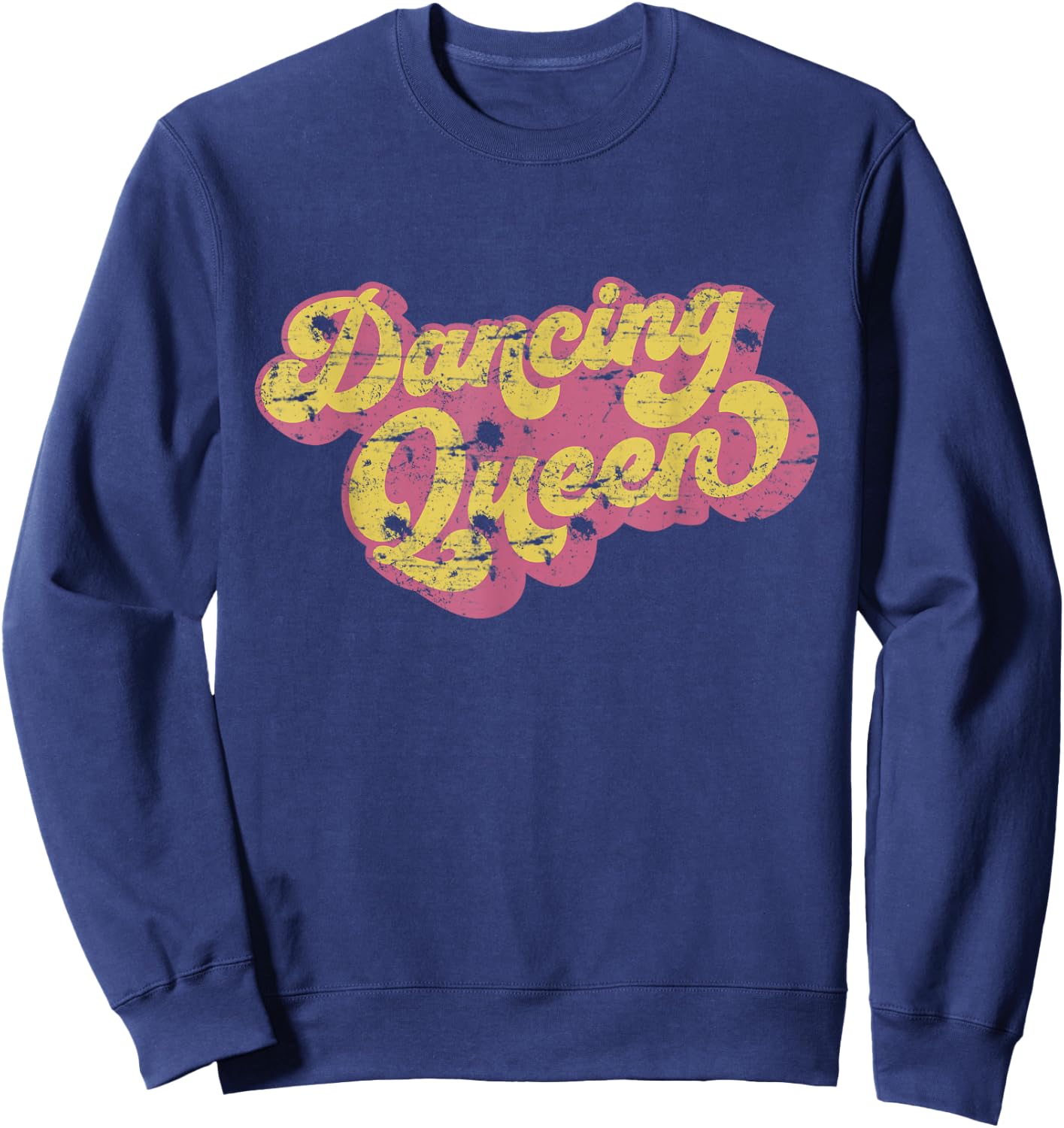 Dancing Queen Shirt Vintage Dancing 70s Sweatshirt - Sweatshirt | Navy