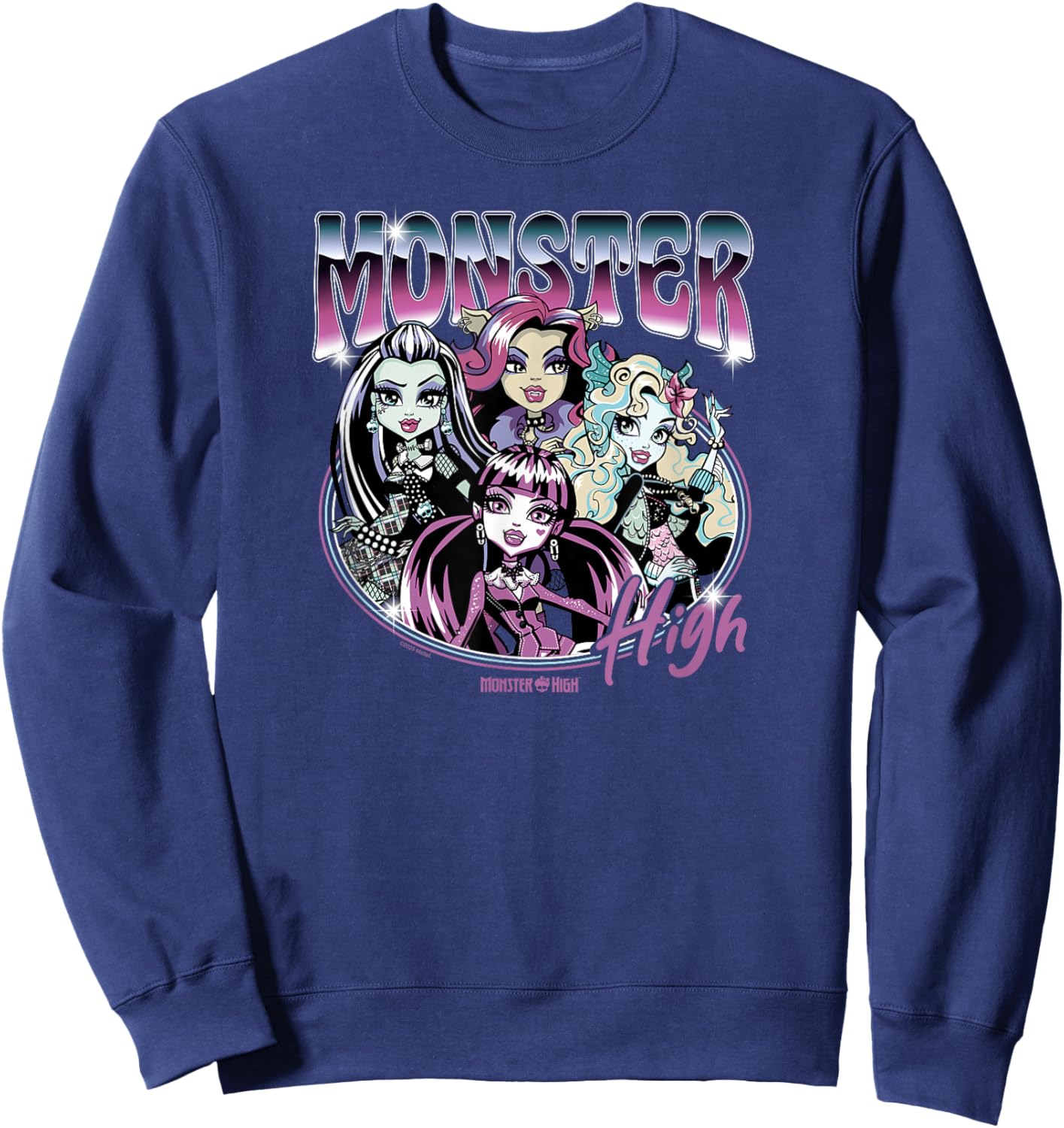 Monster High - Vintage Bootleg Style Sweatshirt - Sweatshirt | Navy
