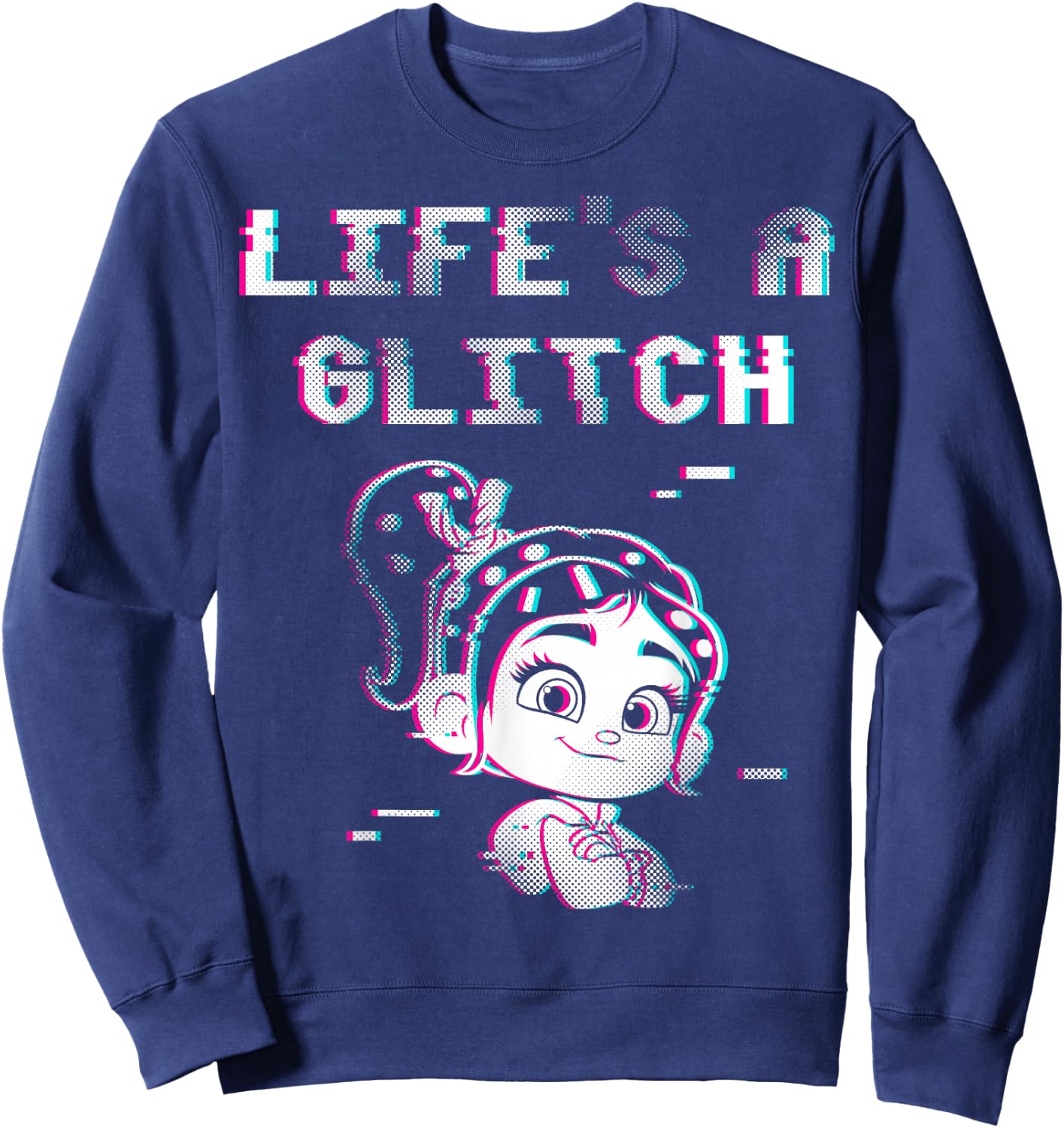 Disney Wreck It Ralph 2 Life's A Glitch Graphic Sweatshirt - Sweatshirt | Navy