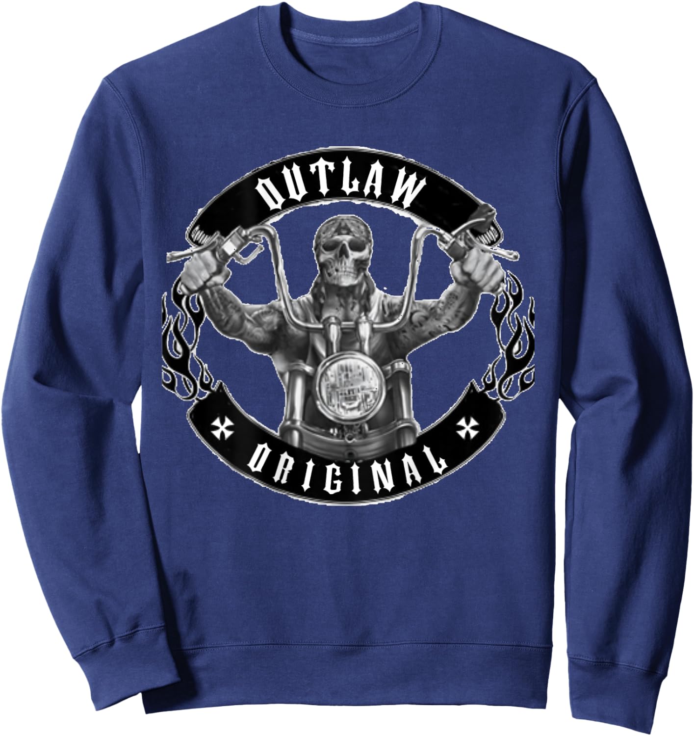 Biker Outlaw Original Sweatshirt - Sweatshirt | Navy
