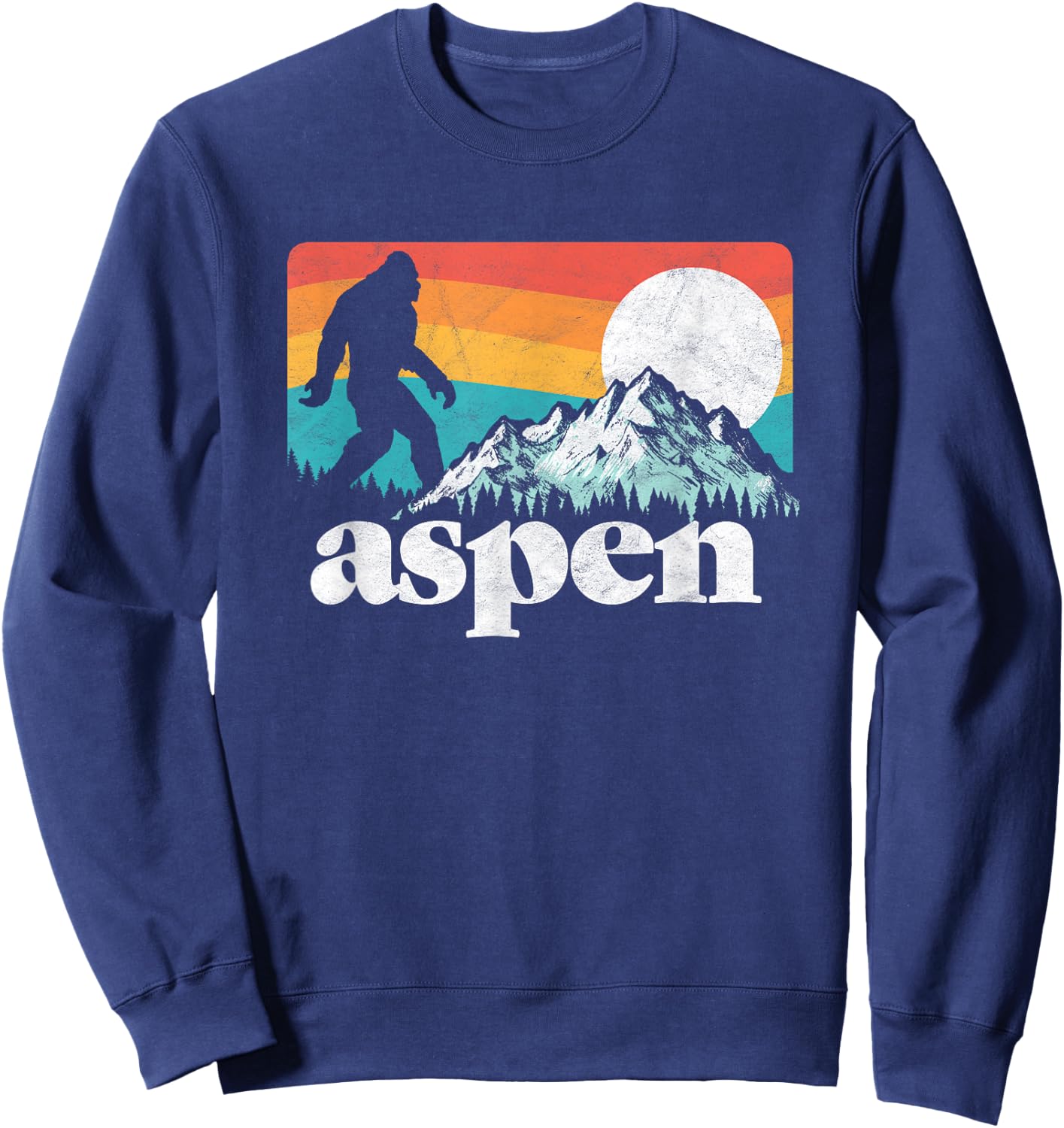 Aspen Colorado Bigfoot Mountains Sweatshirt - Sweatshirt | Navy
