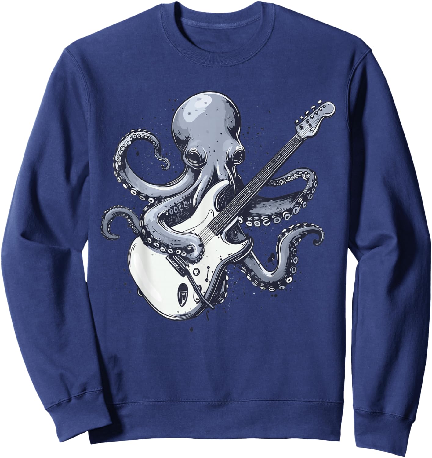 Octopus Playing Guitar Sweatshirt - Sweatshirt | Navy