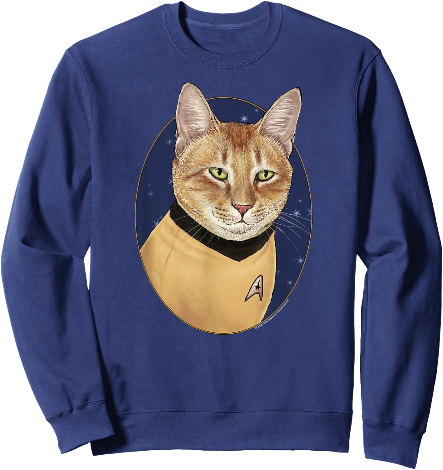 Star Trek Captain Cat Kirk Sweatshirt - Sweatshirt | Navy